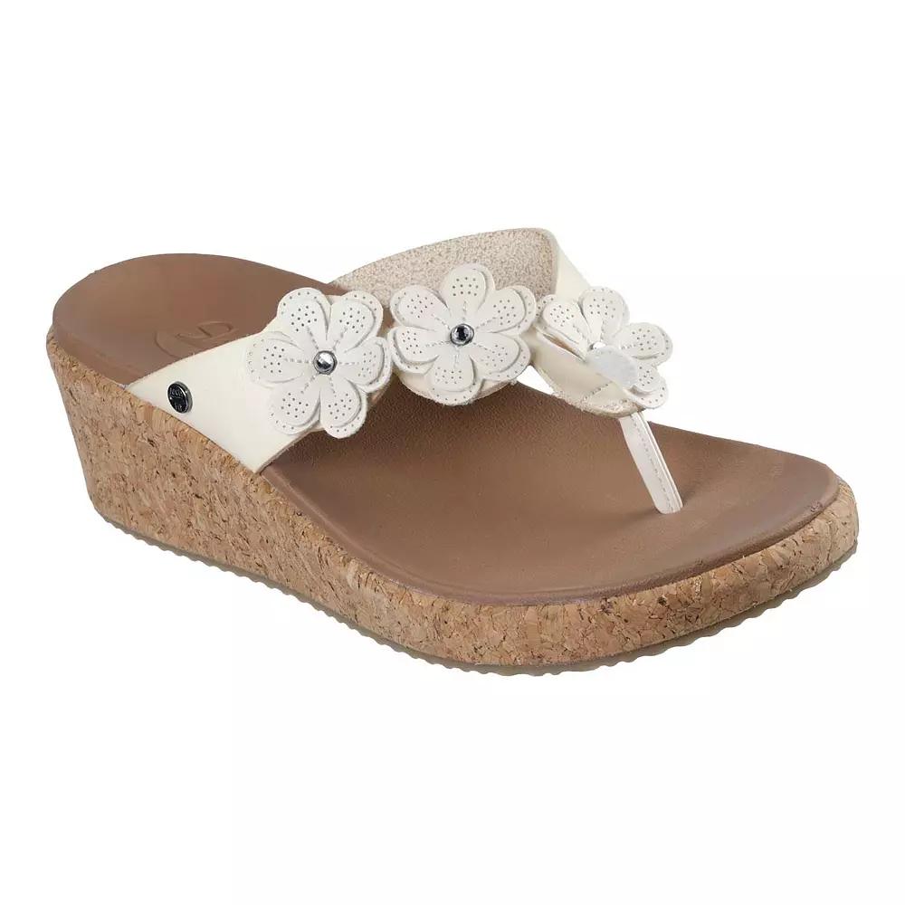 Skechers Cali Arch Fit Beverlee Rare Blossom Womens Wedge Sandals Product Image