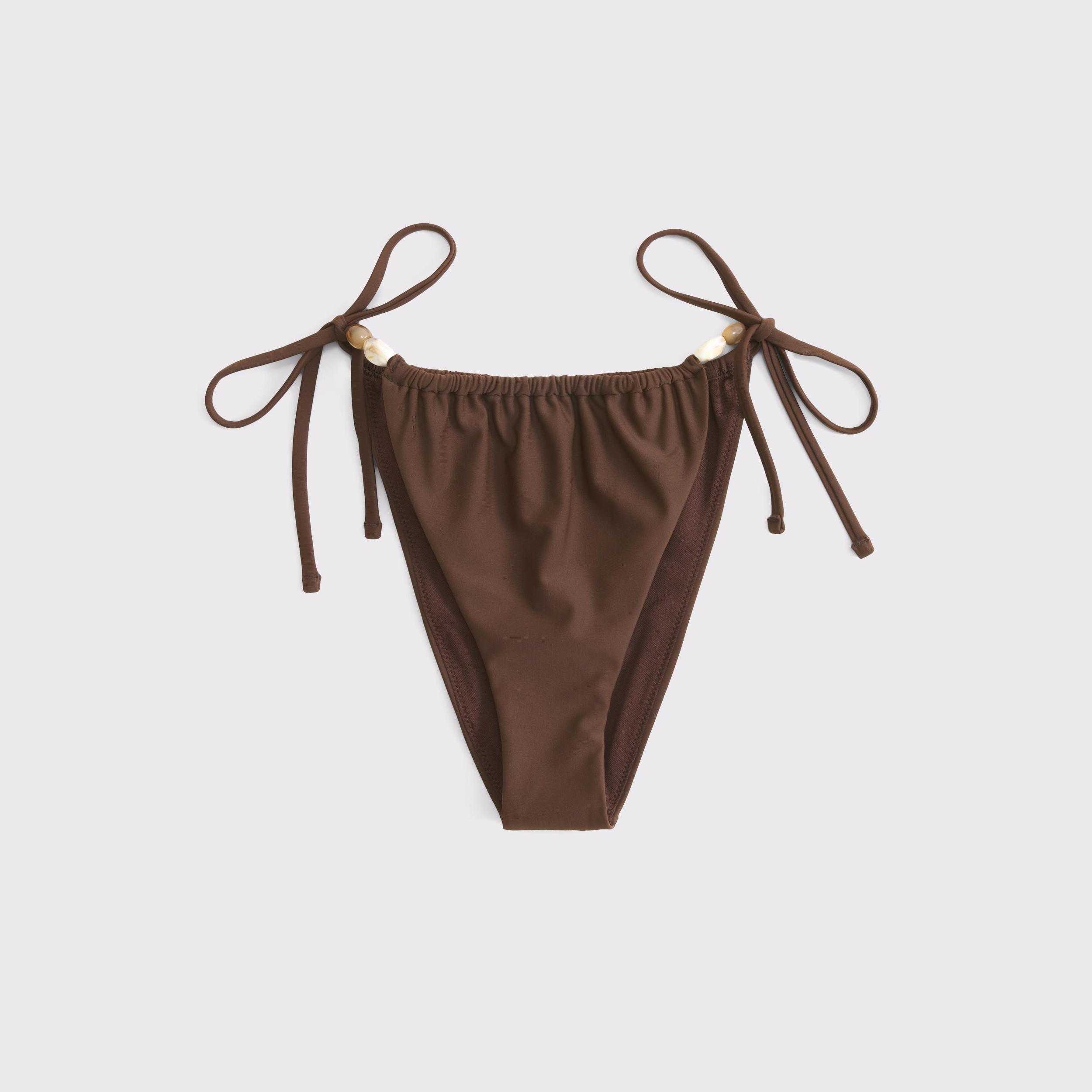 Low Rise Ruched Tie-Side Cheeky Bottom Product Image