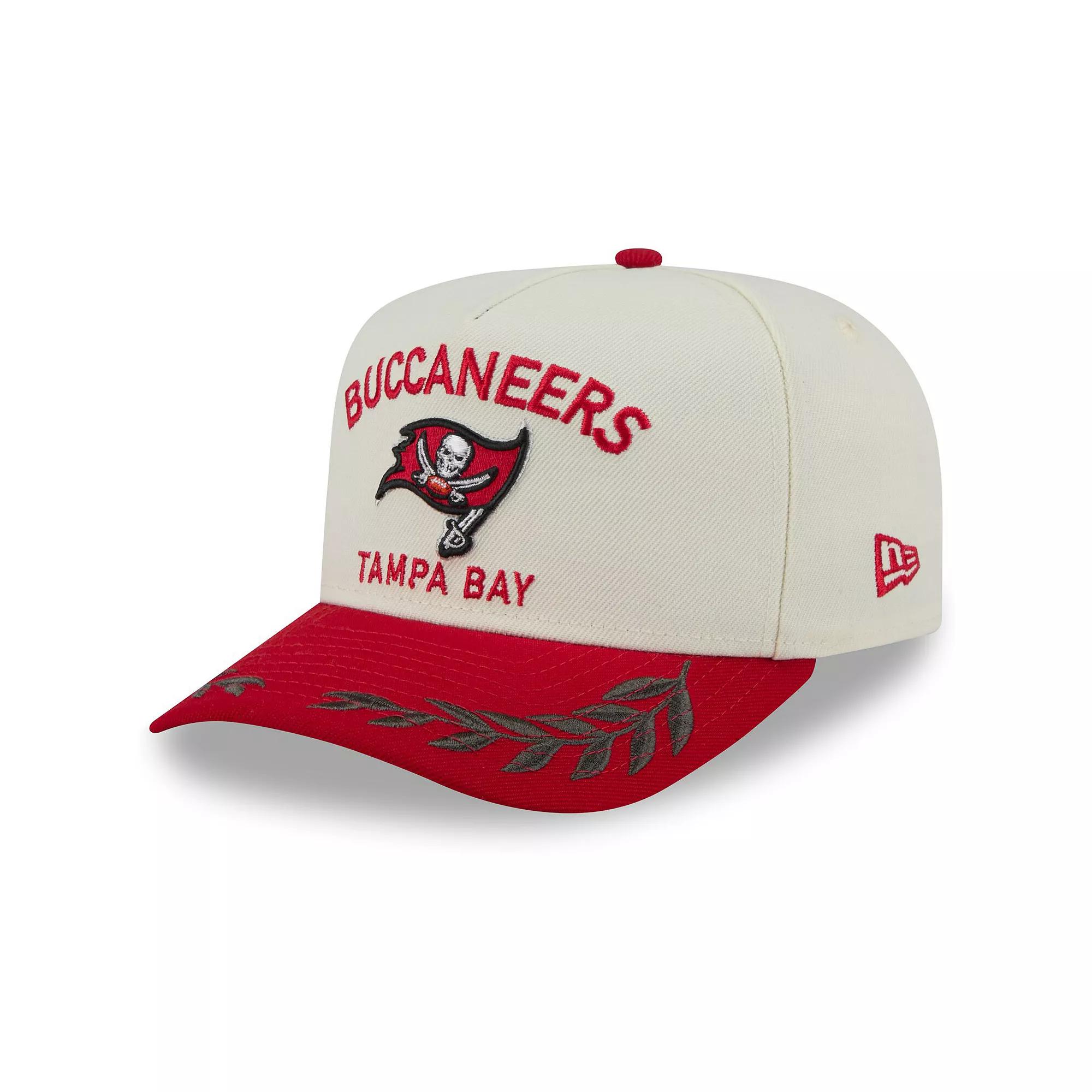 Men's New Era  Cream/Red Tampa Bay Buccaneers 2025 NFL Draft A-Frame 9FIFTY Snapback Hat, Beige Product Image