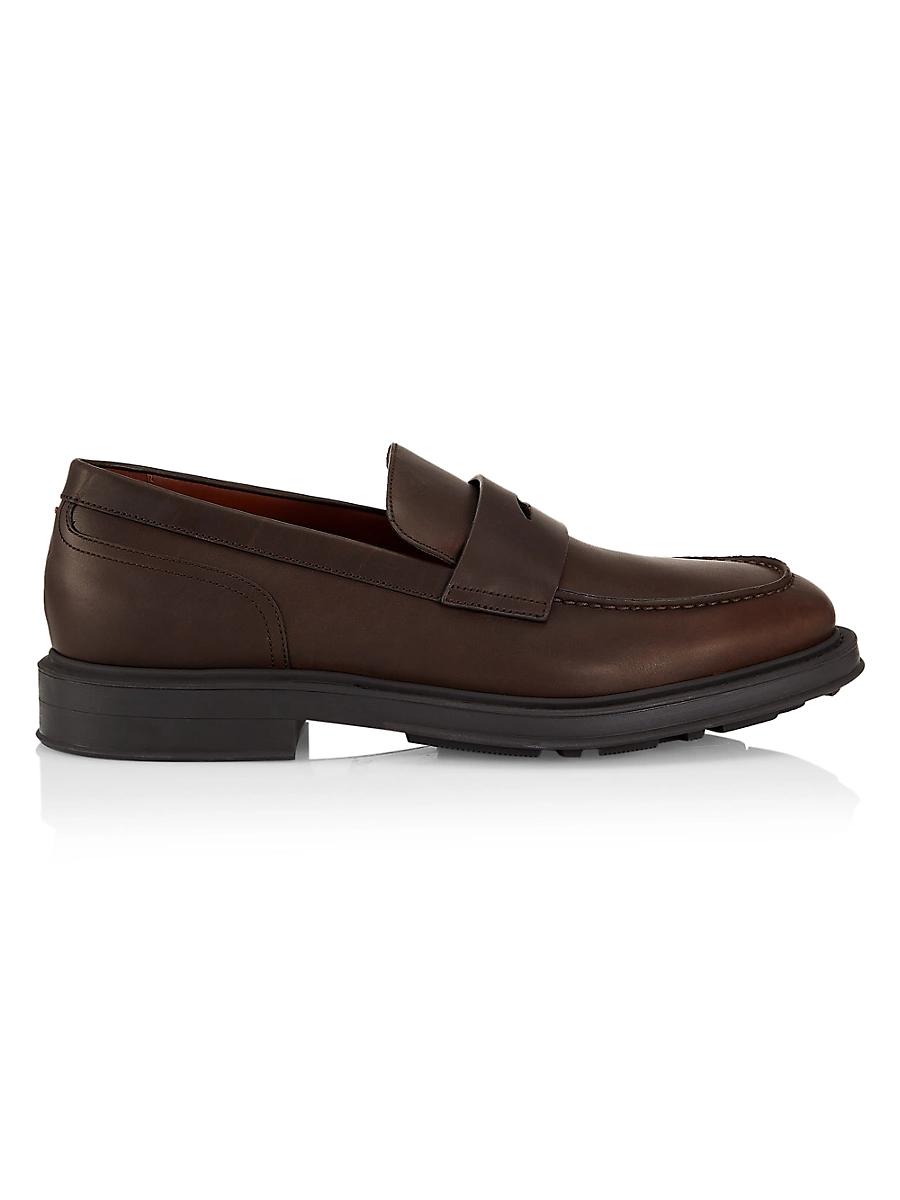 Men's Travis Leather Penny Loafers Product Image