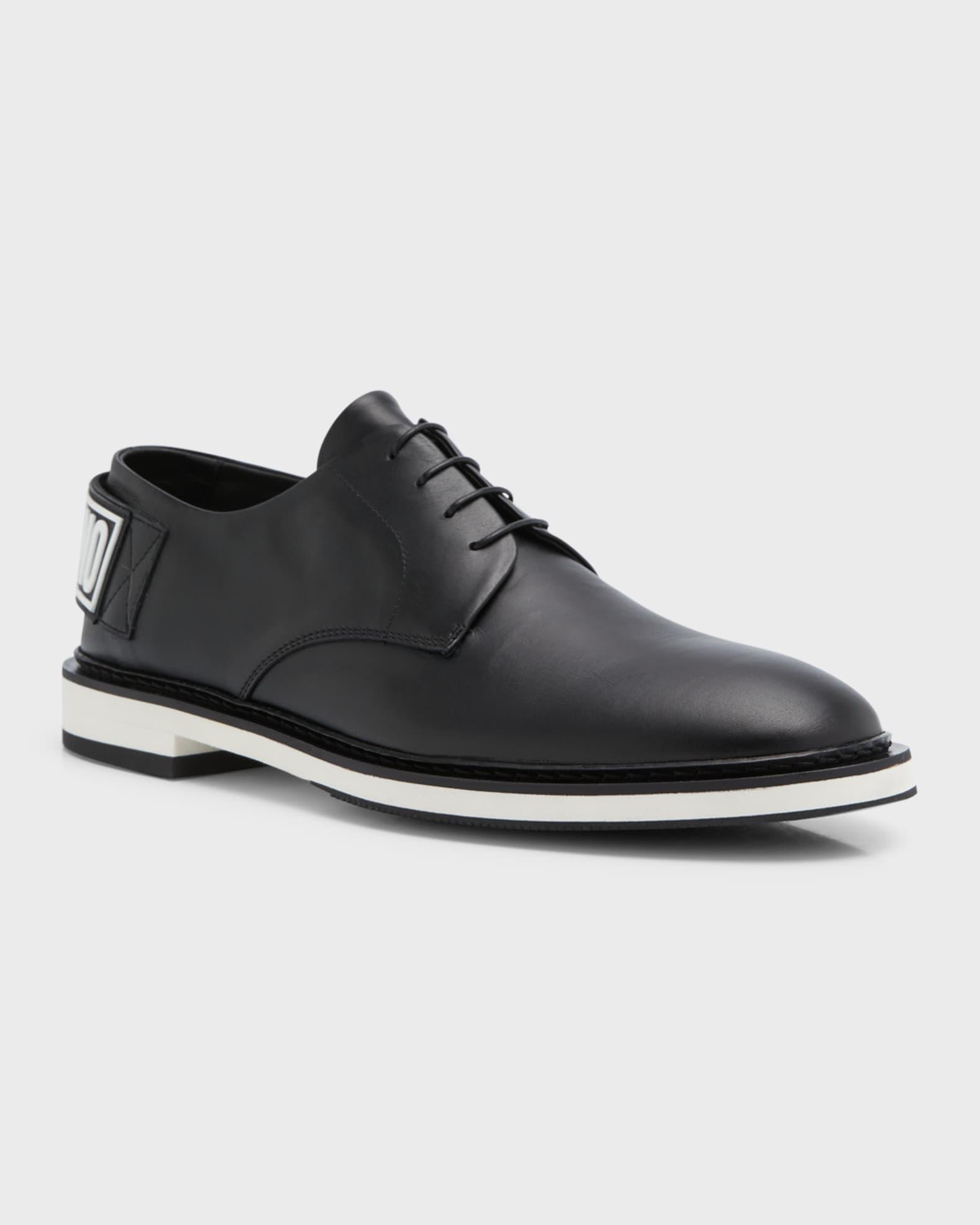Men's Maxi-Logo Leather Derby Shoes Product Image