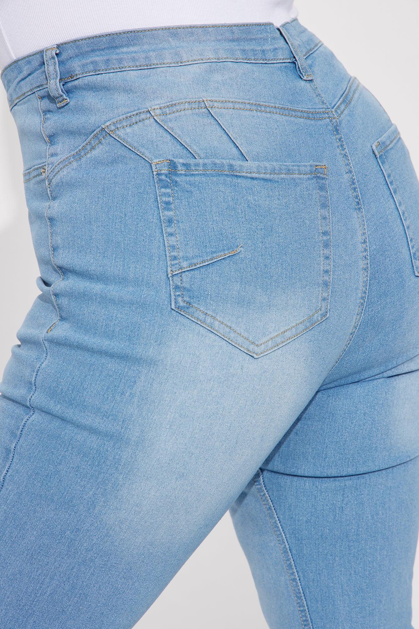 Mesa Booty Lifting Stretch Bootcut Jeans - Light Wash Product Image
