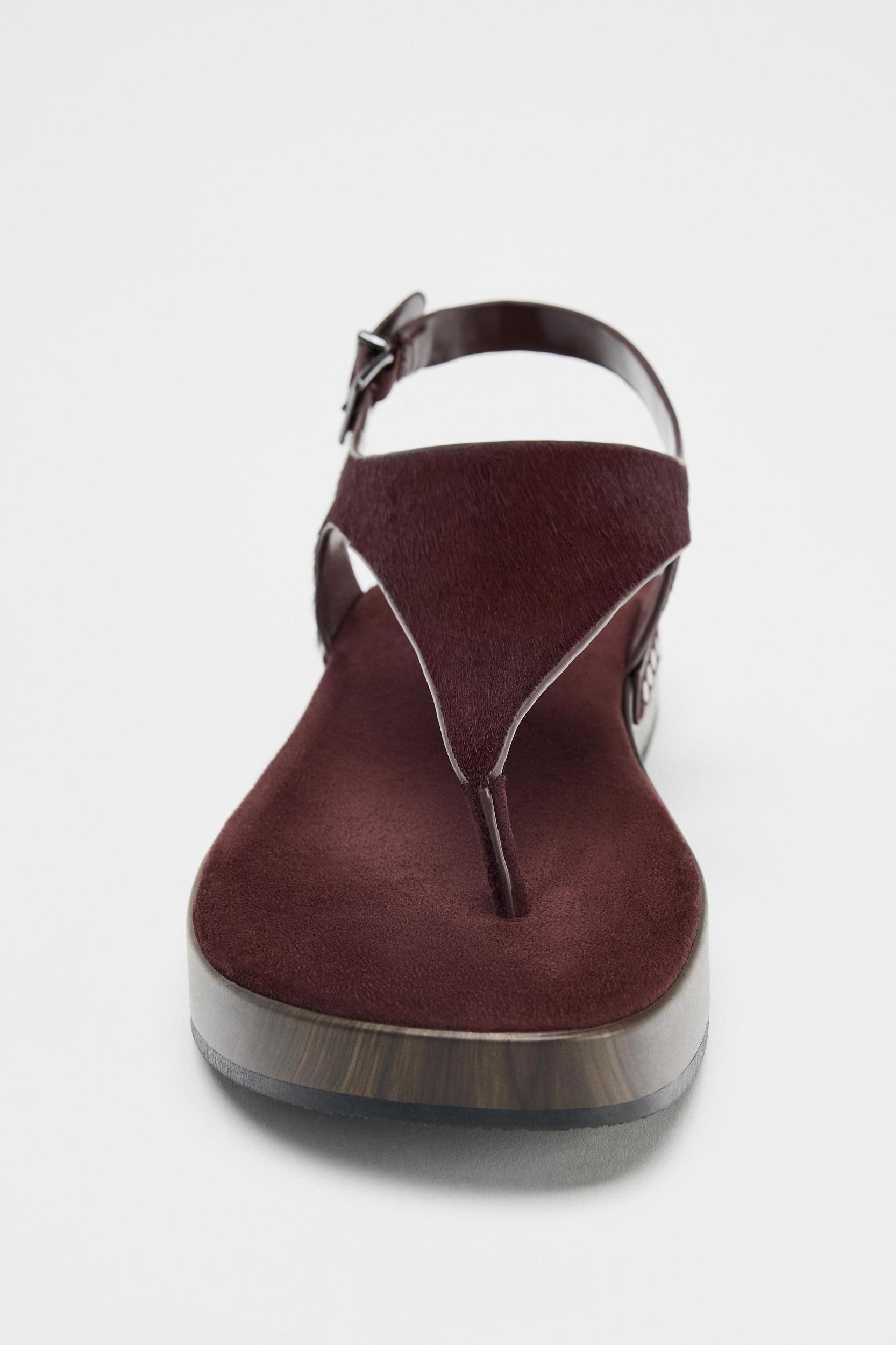 STUDDED LEATHER SANDALS Product Image