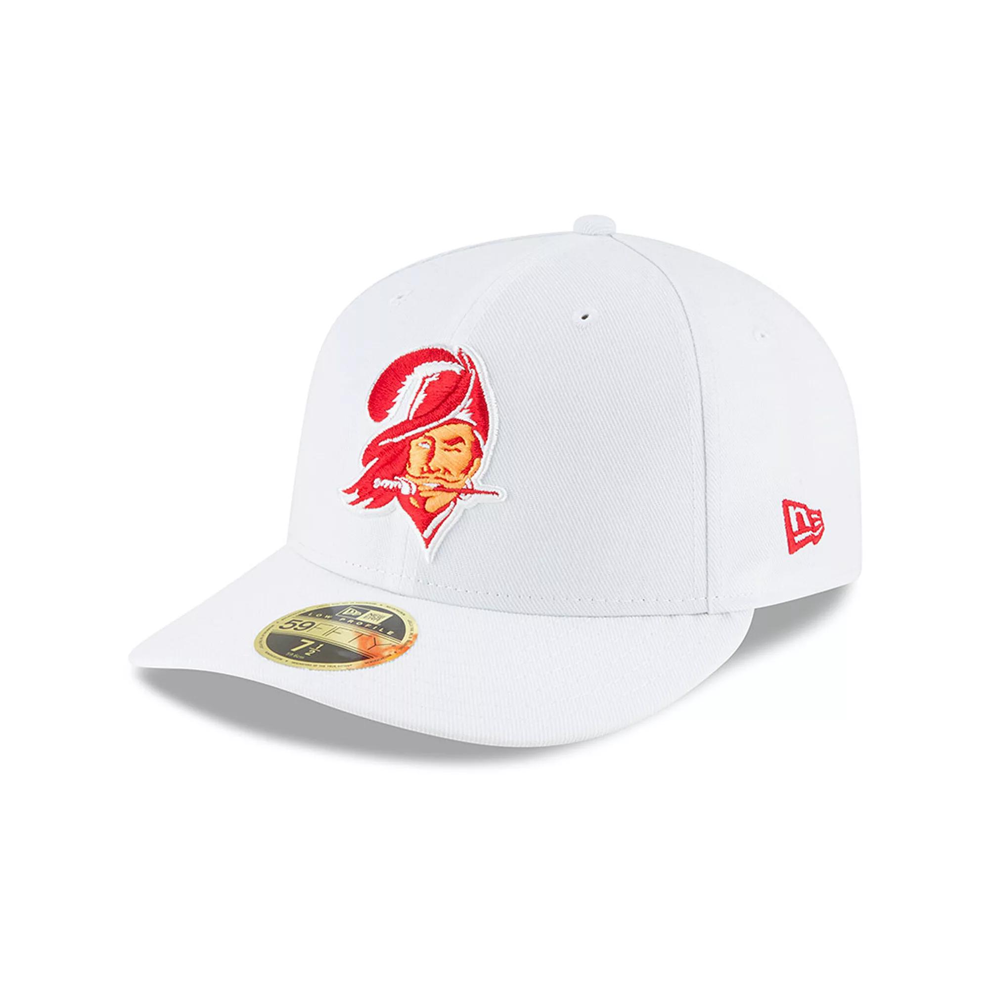 Men's New Era White Tampa Bay Buccaneers Omaha Low Profile 59FIFTY Fitted Hat,  Product Image