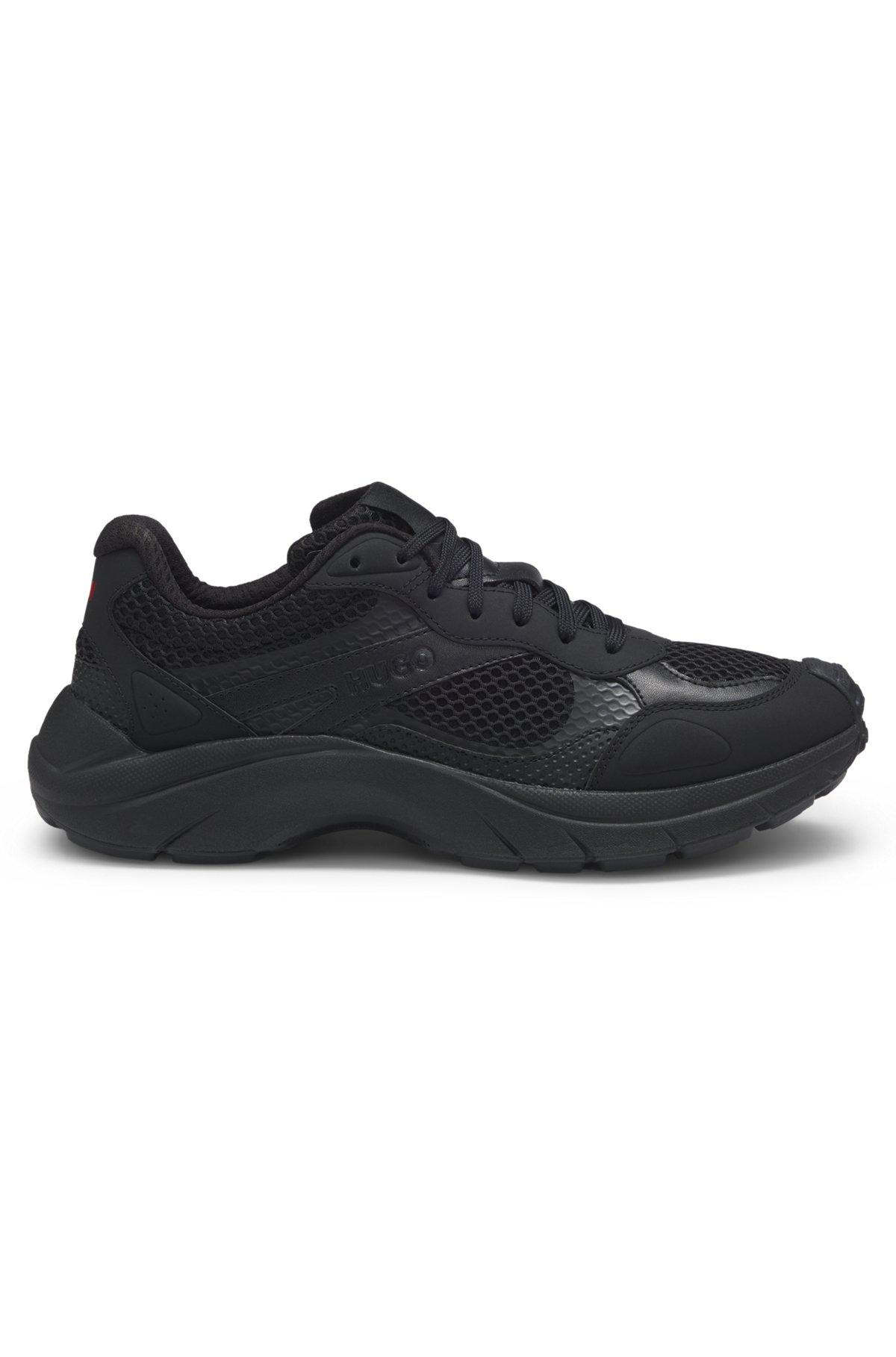 Trainers with mesh and faux leather Product Image