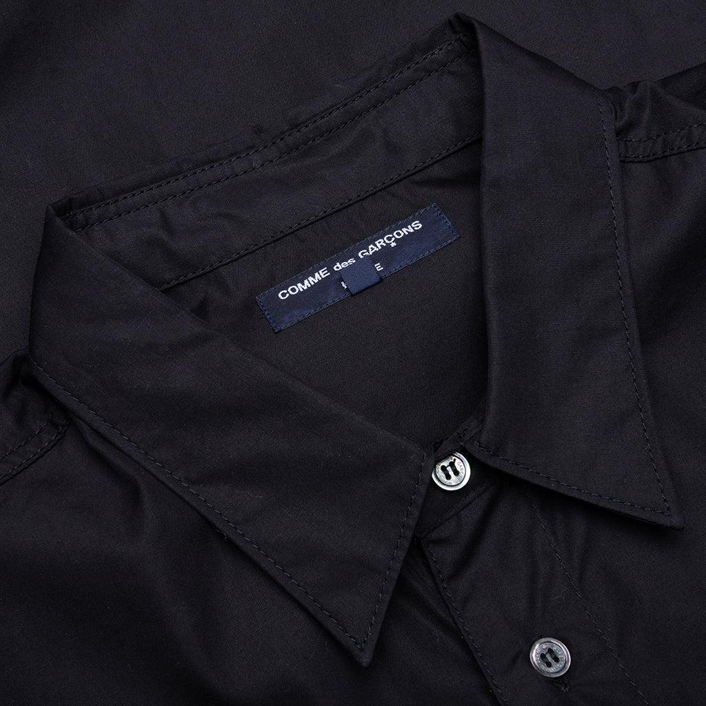 Drawstring L/S Shirt - Black Male Product Image