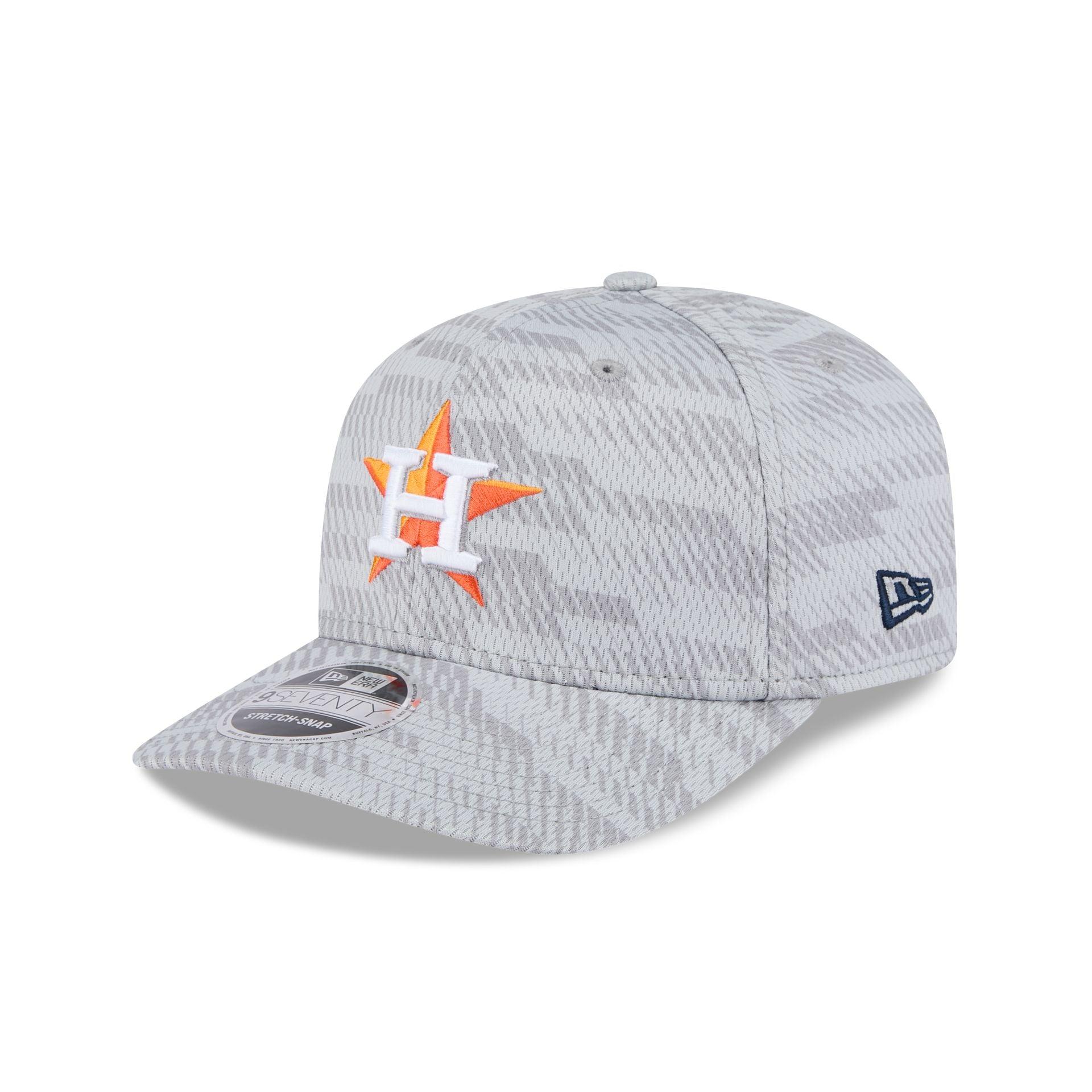 Houston Astros 2025 Clubhouse Gray 9SEVENTY Stretch-Snap Hat Male Product Image