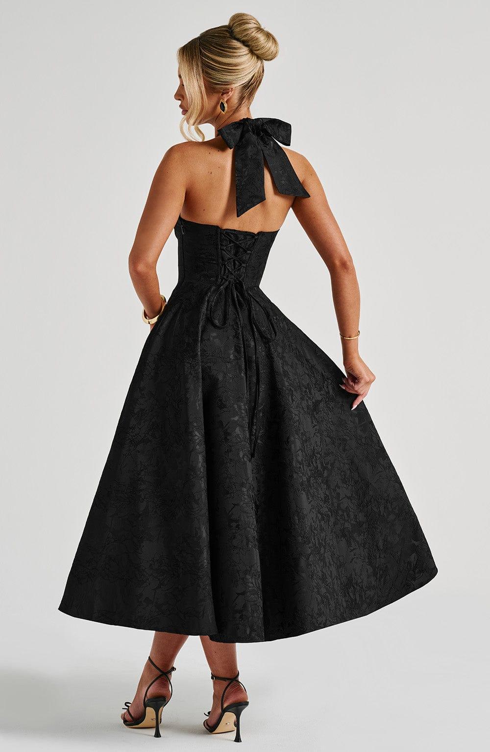 Effie Midi Dress - Black Product Image