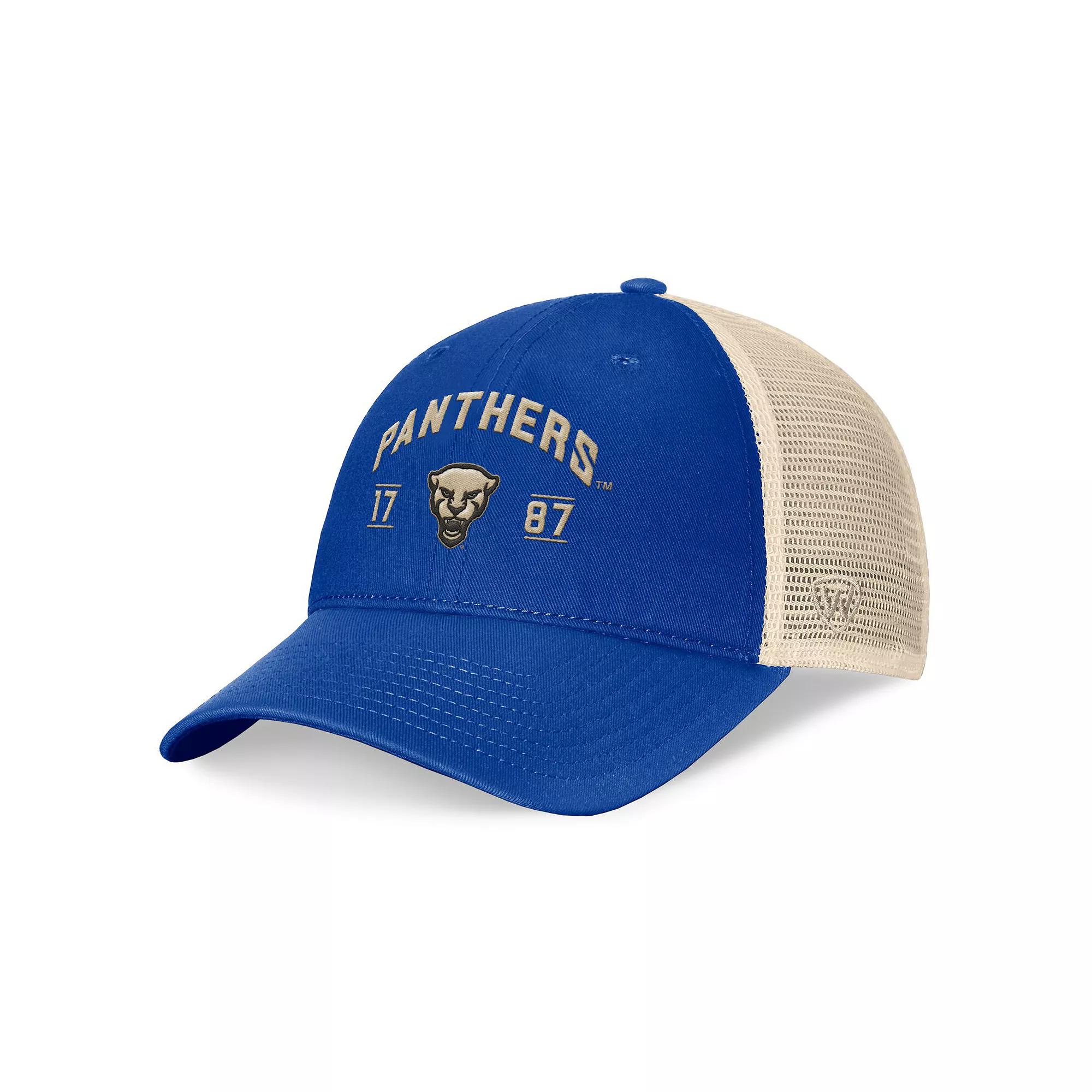 Men's Top of the World Royal Pitt Panthers Heritage Waylon Trucker Adjustable Hat, Blue Product Image