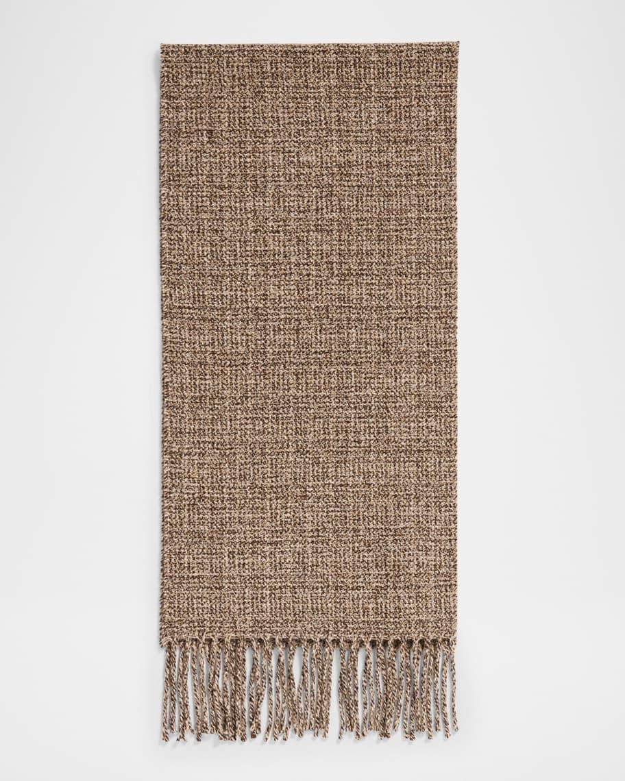 Mens Mouline Tweed Cashmere Scarf Product Image