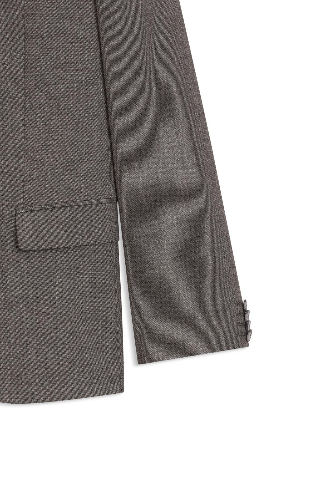 Slim-fit three-piece suit in stretch sharkskin Product Image