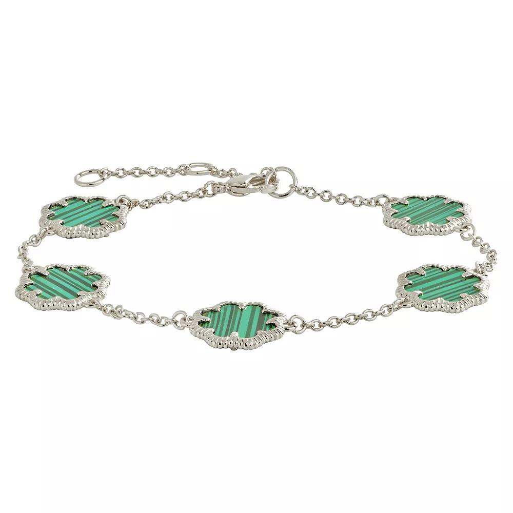 MC Collective Abalone Flower Medallion Station Bracelet, Women's,  Product Image