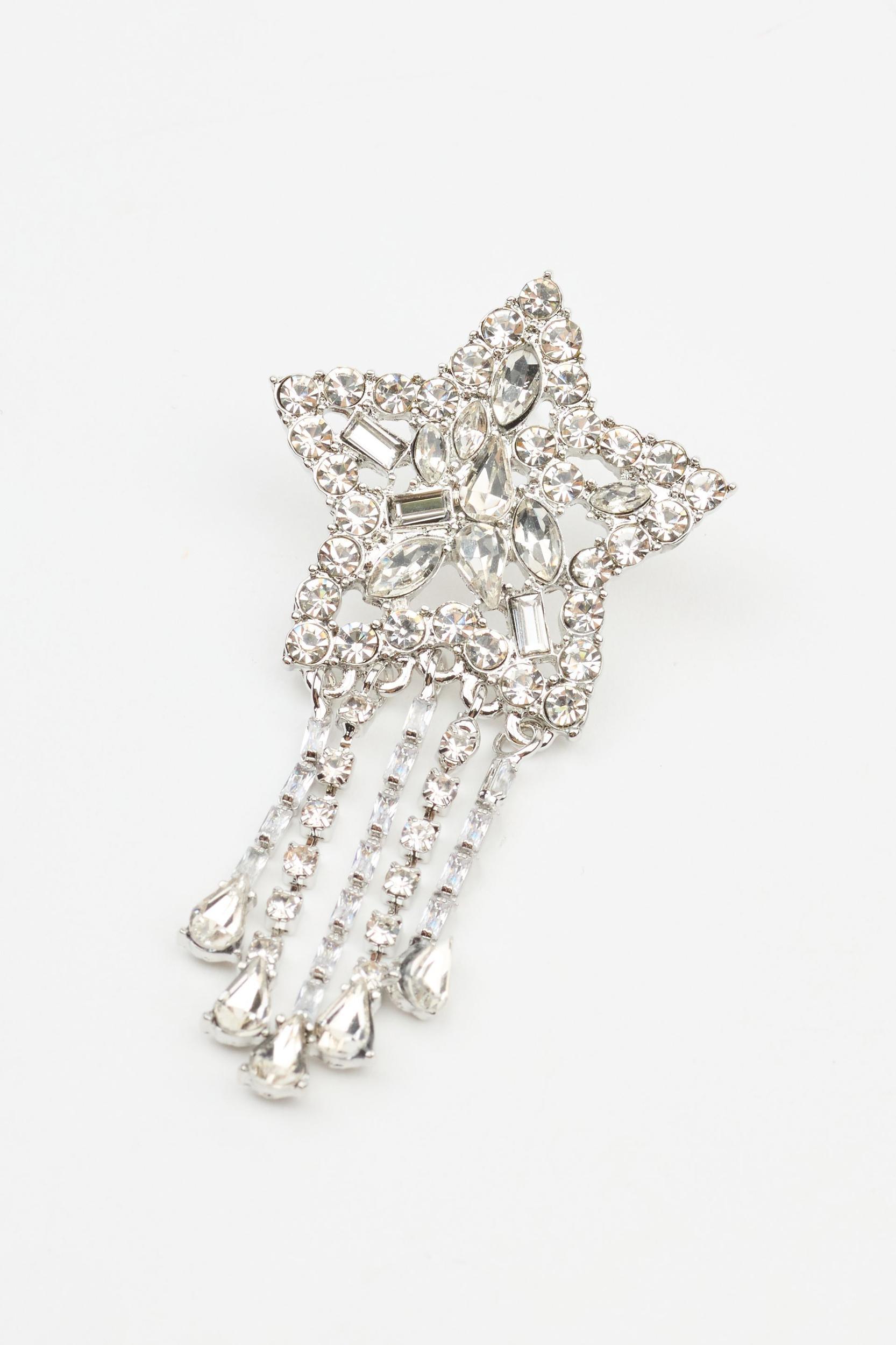 Oversized Gem Star Earrings Product Image