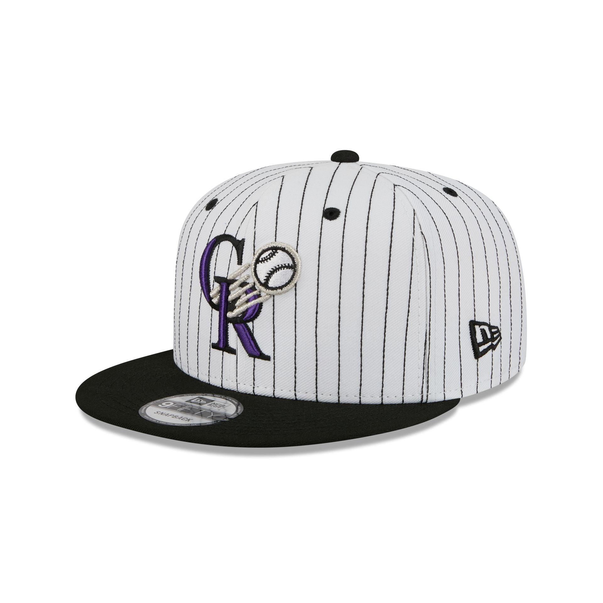 Colorado Rockies Deceptor Pinstripe 9FIFTY Snapback Hat Male Product Image