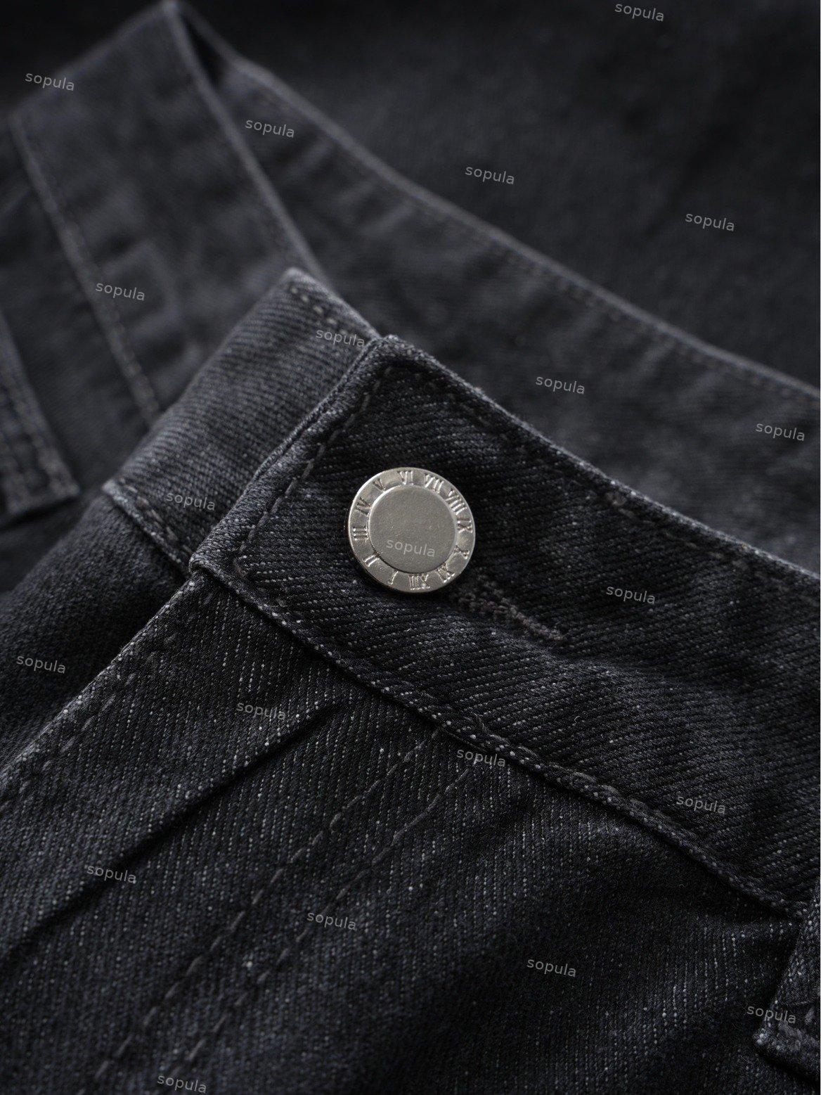 Vintage Washed High Street Jorts Distressed Denim Shorts Product Image