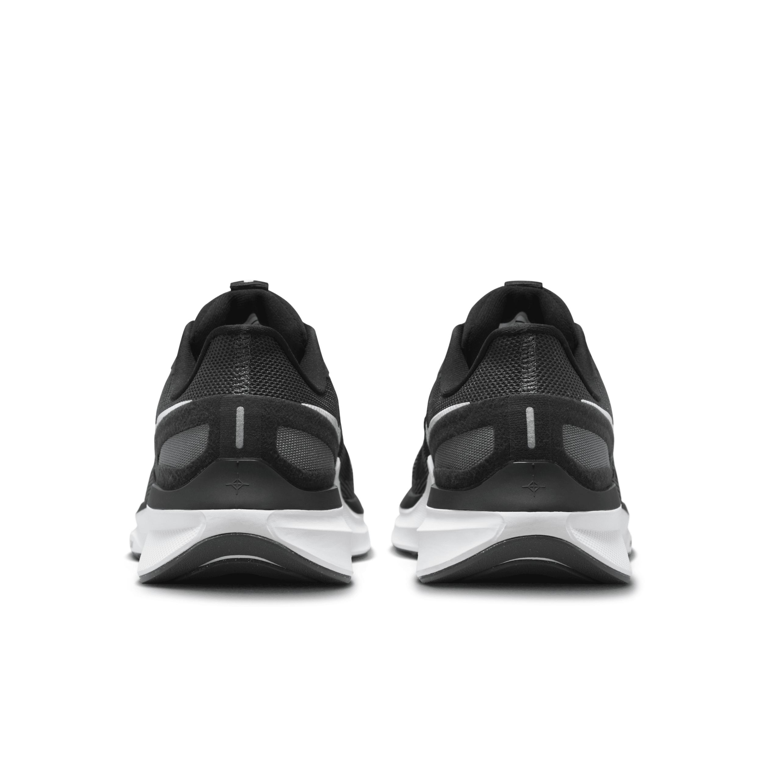 Nike Mens Nike Air Zoom Structure 25 Wide - Mens Running Shoes White/Iron Grey/Black Product Image