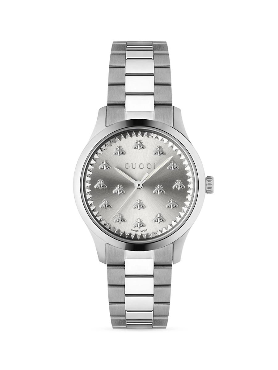Womens G Timeless Multibee Stainless Steel Bracelet Watch Product Image