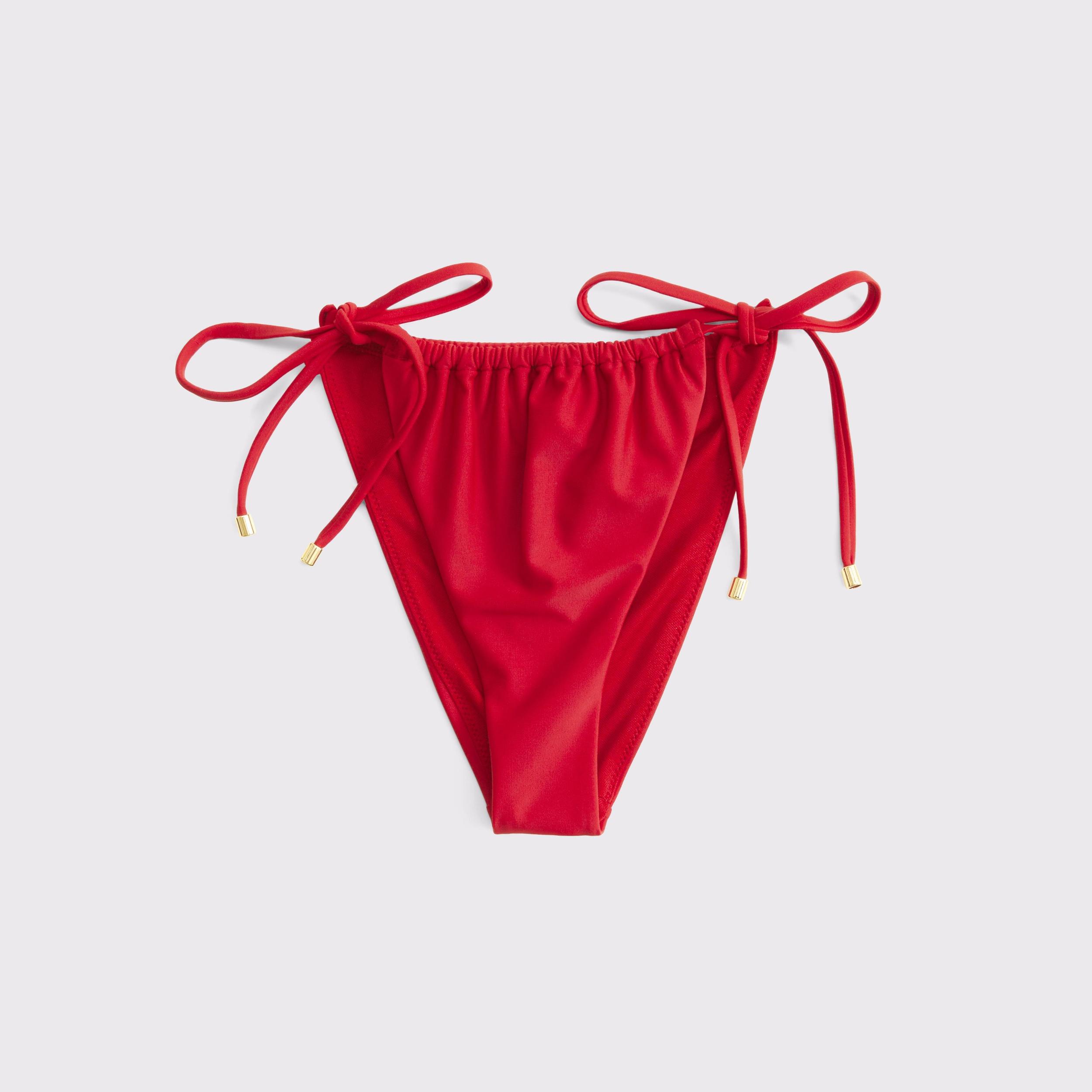 Low Rise Ruched Tie-Side Cheeky Bottom Product Image