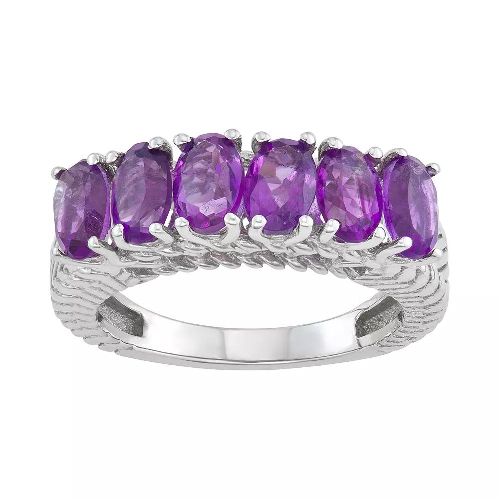Jewelexcess Sterling Silver 2.80 C.T.W. Gemstone Ring, Women's, Size: 7, Purple Product Image