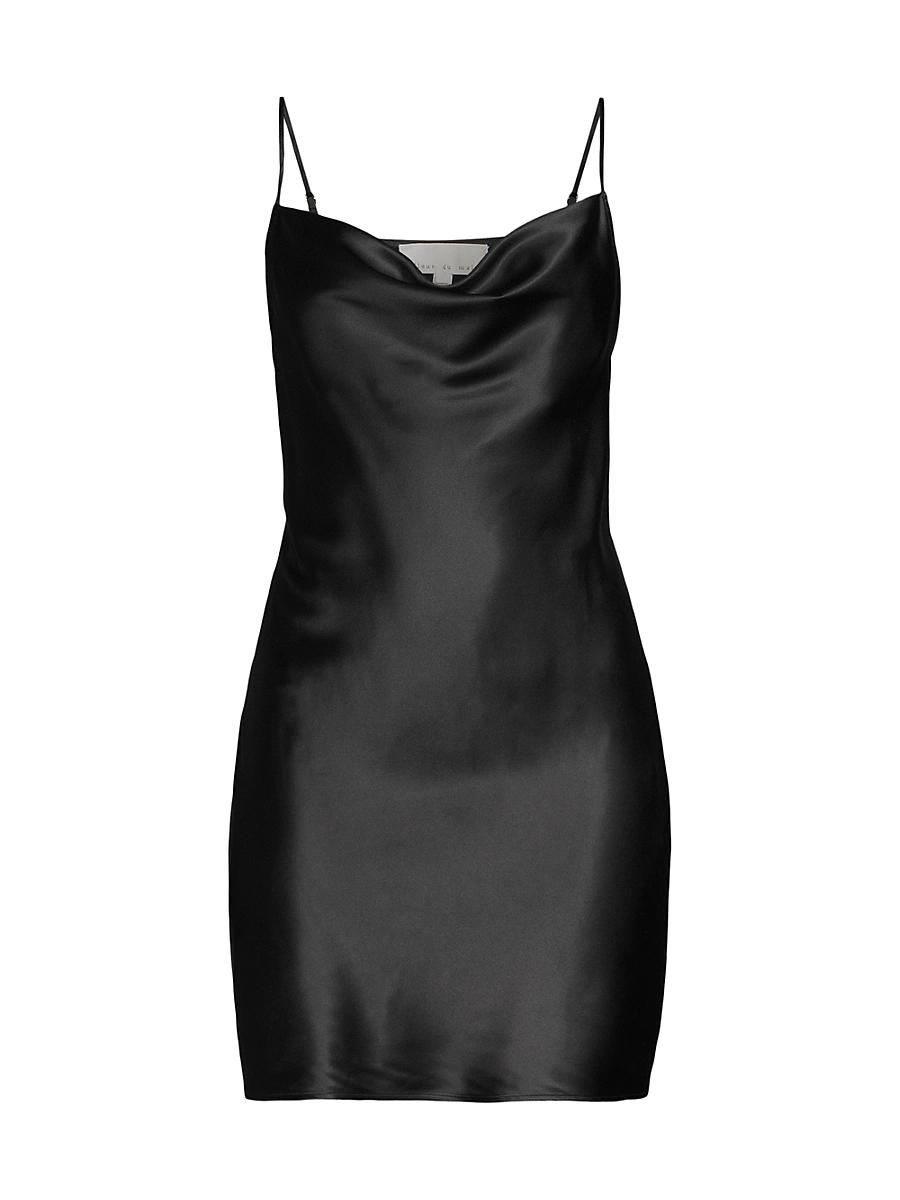 Womens Cowlneck Silk Slip Product Image