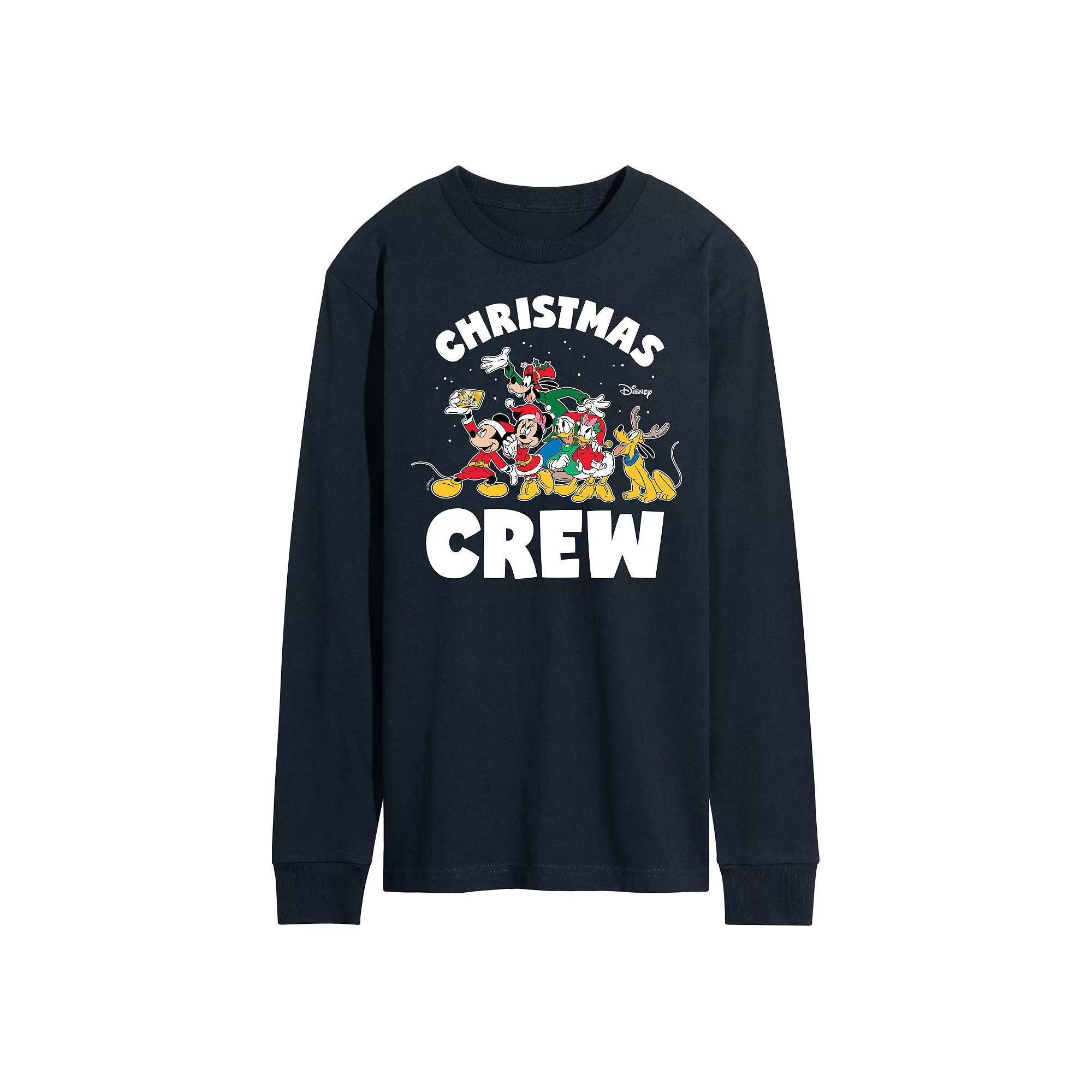 Disney's Men's Christmas Crew Long-sleeved Tee,  Product Image