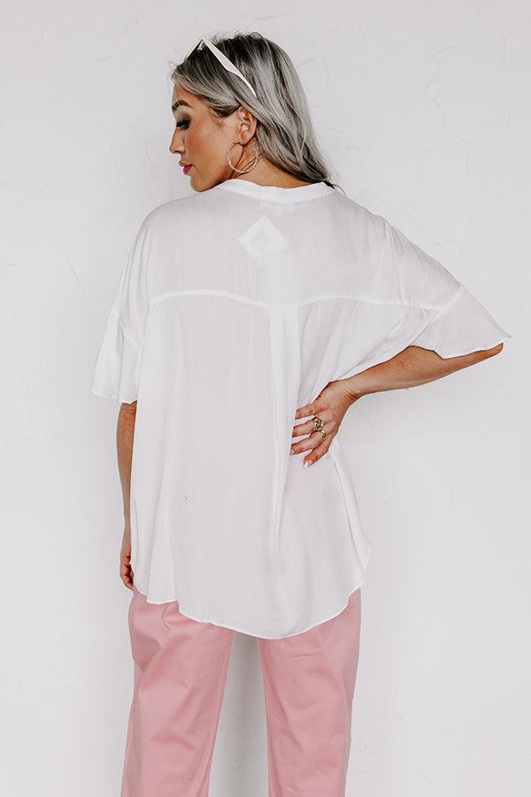 Cute Crew Shift Top in Ivory Product Image