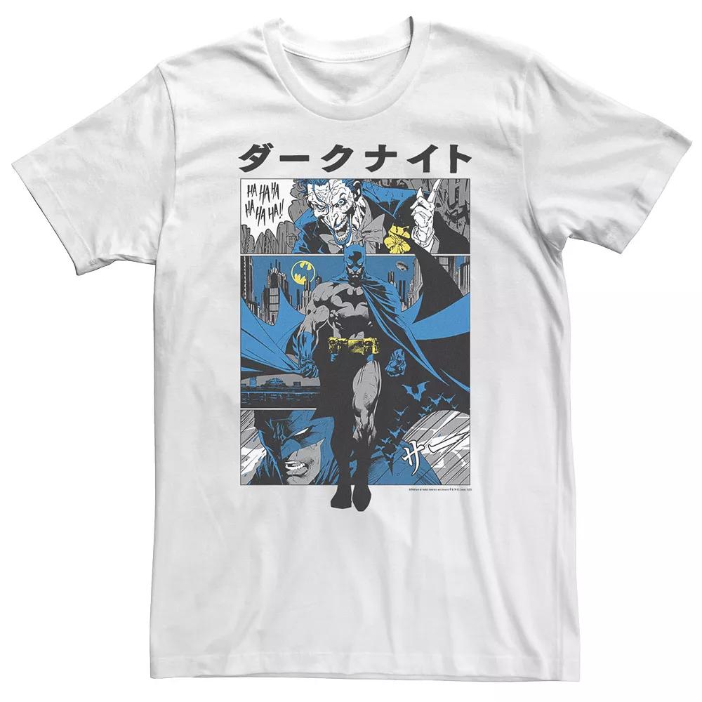 Big & Tall DC Comics Batman Kanji Comic Panels Tee, Men's,  Product Image