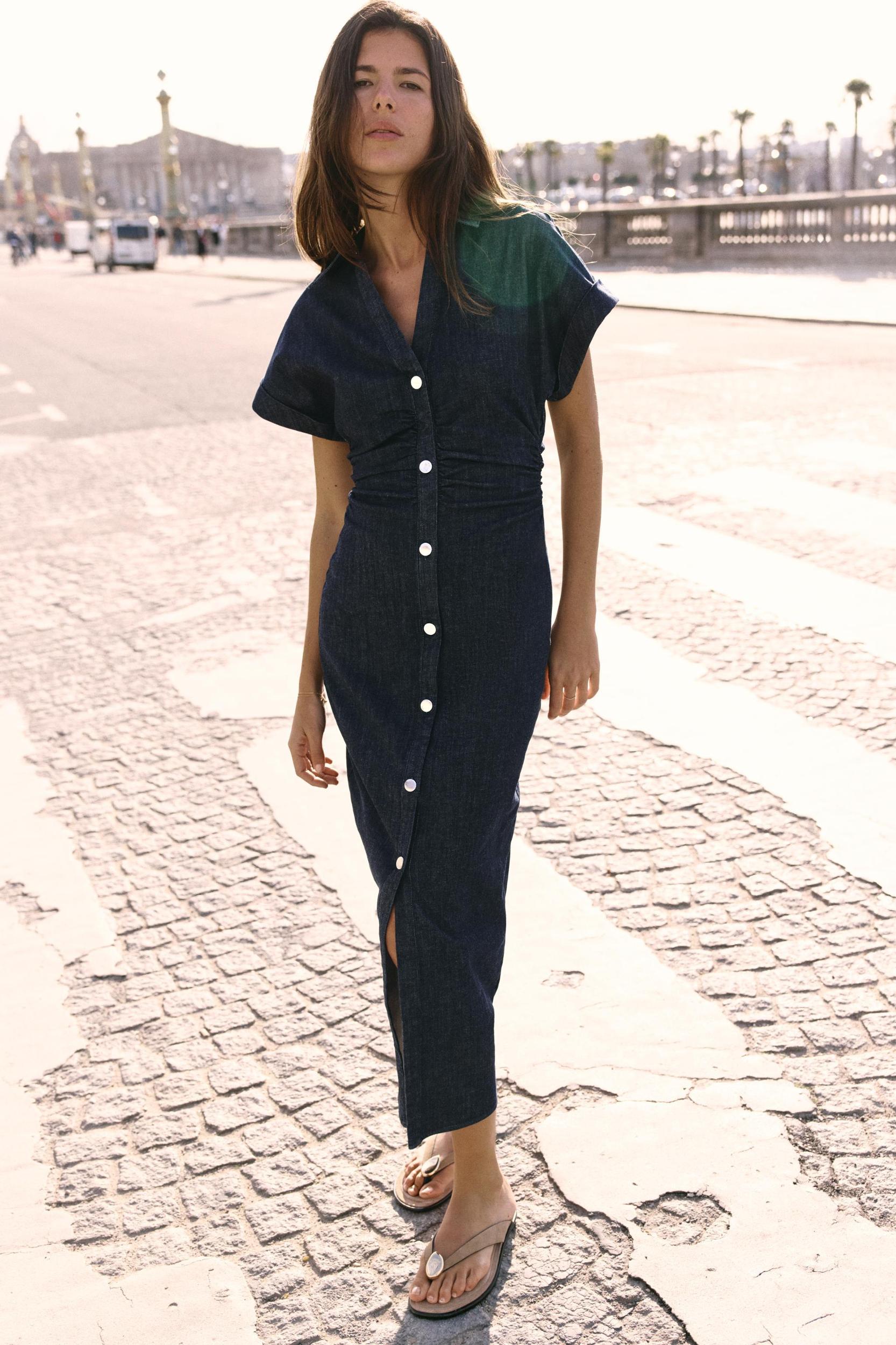 Z1975 DENIM MIDI DRESS Product Image