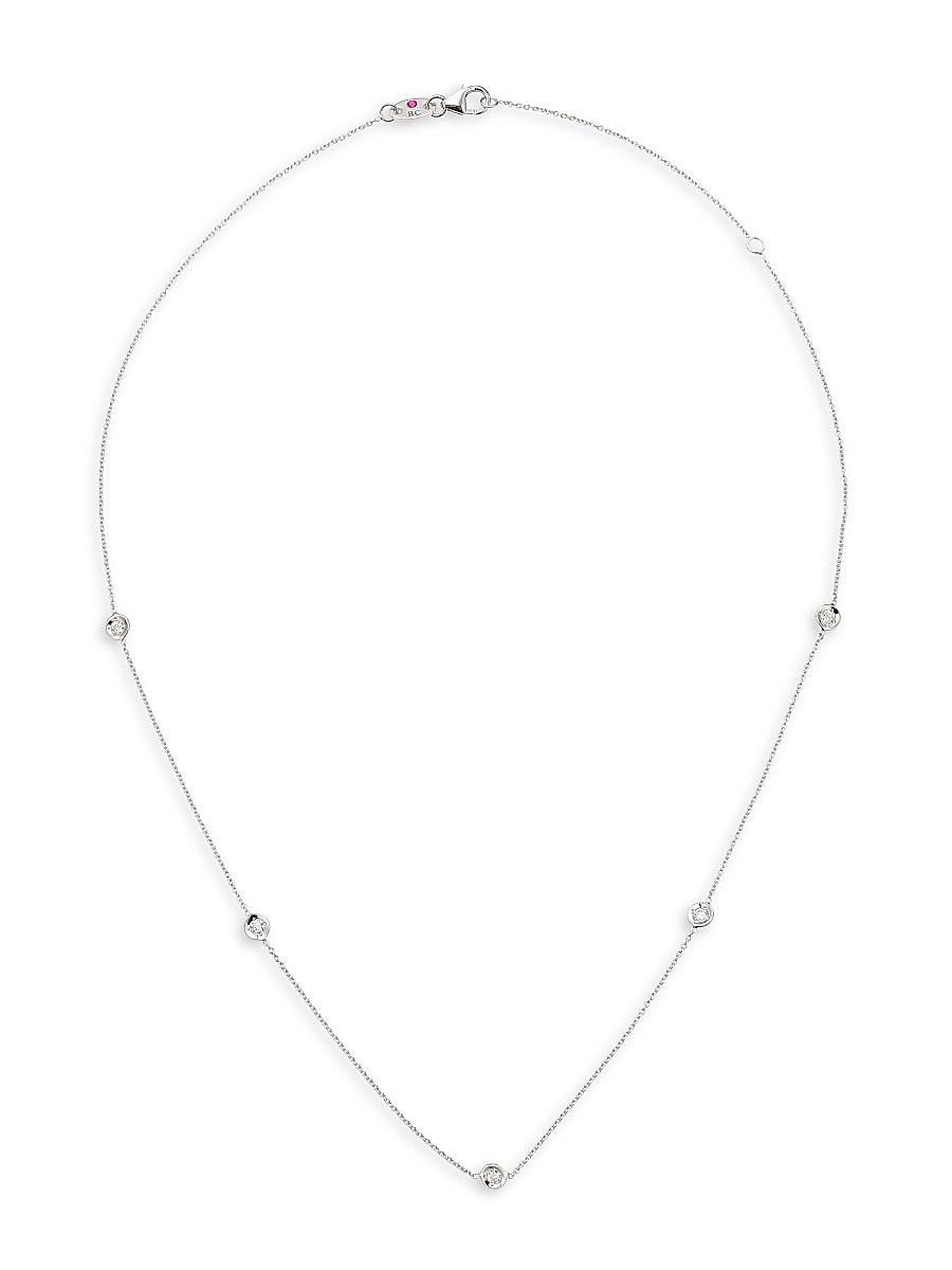 Womens Diamond By The Inch 18K Rose Gold & Diamond 5-Station Necklace/18 Product Image