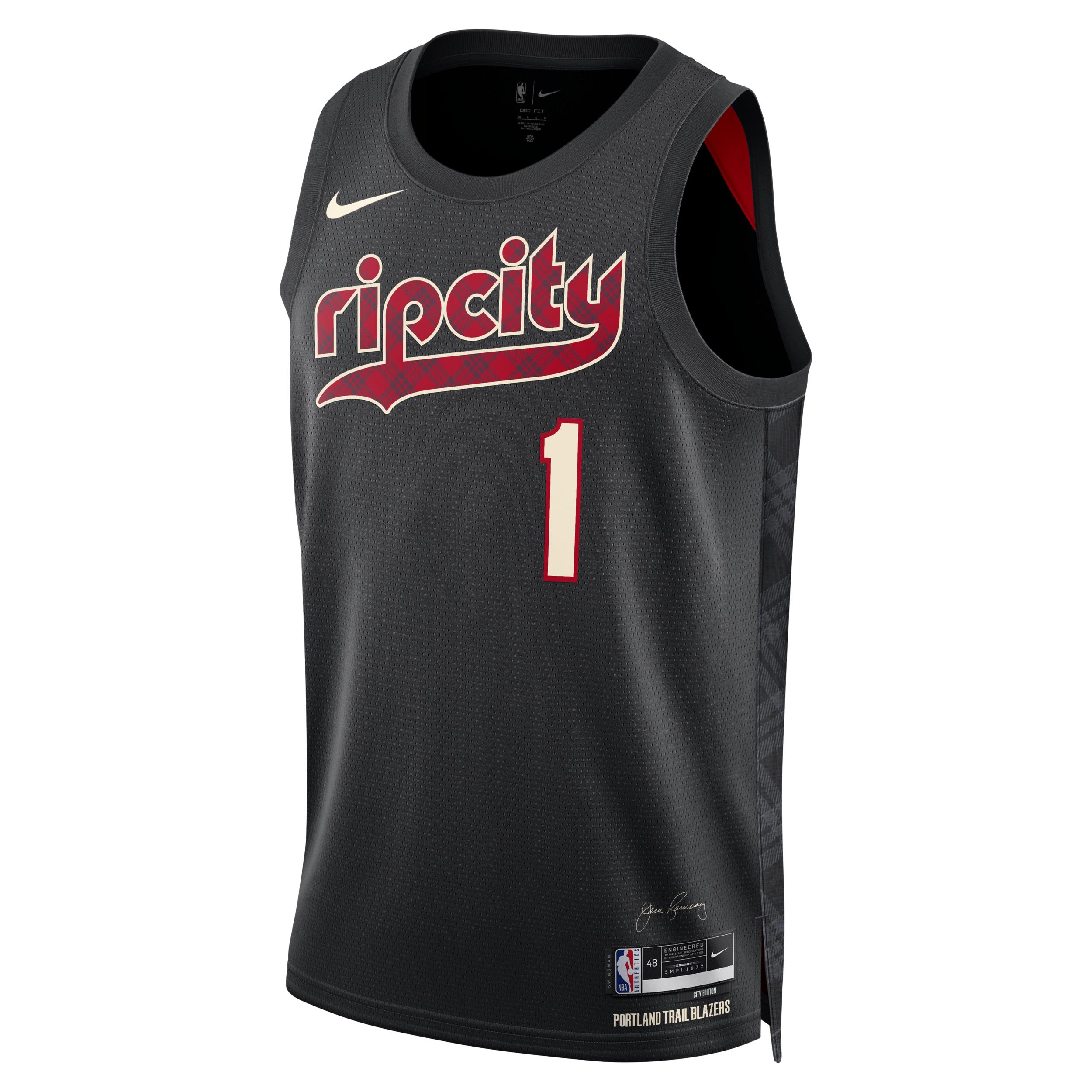 Anfernee Simons Portland Trail Blazers City Edition 2023/24 Men's Nike Dri-FIT NBA Swingman Jersey Product Image