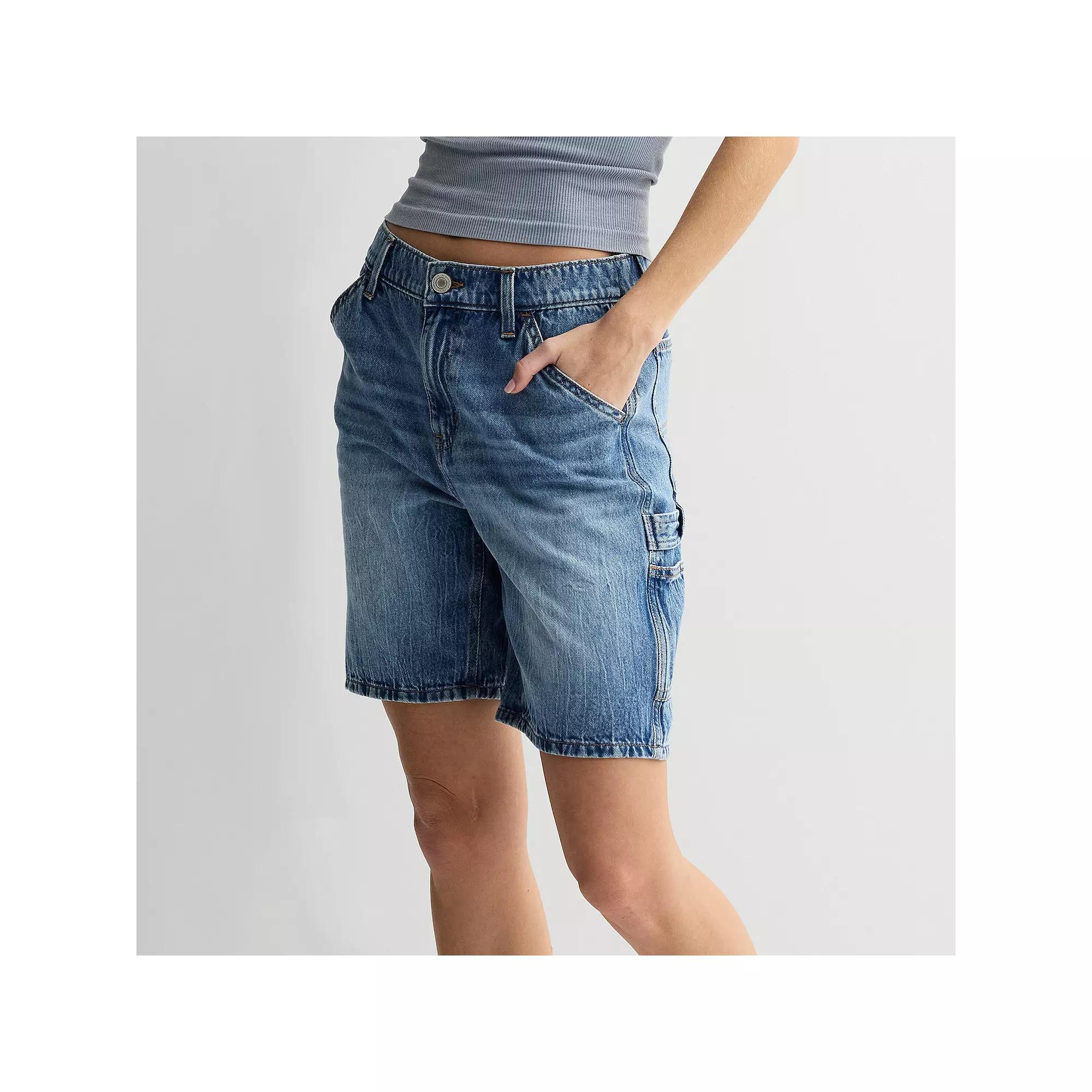 Juniors' SO® Relaxed Carpenter Shorts, Women's, Size: 3, Medium Product Image