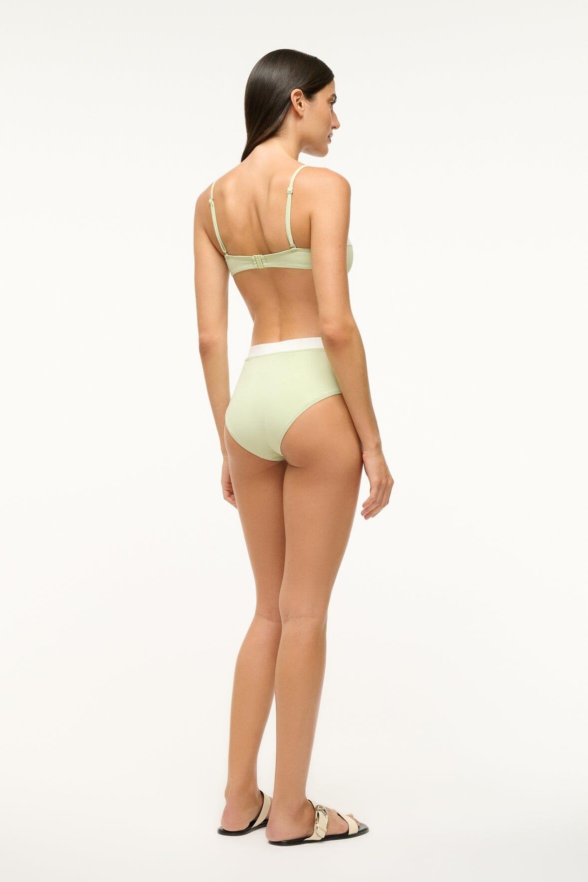 JO BALCONETTE BIKINI TOP | PALE JADE WHITE Product Image