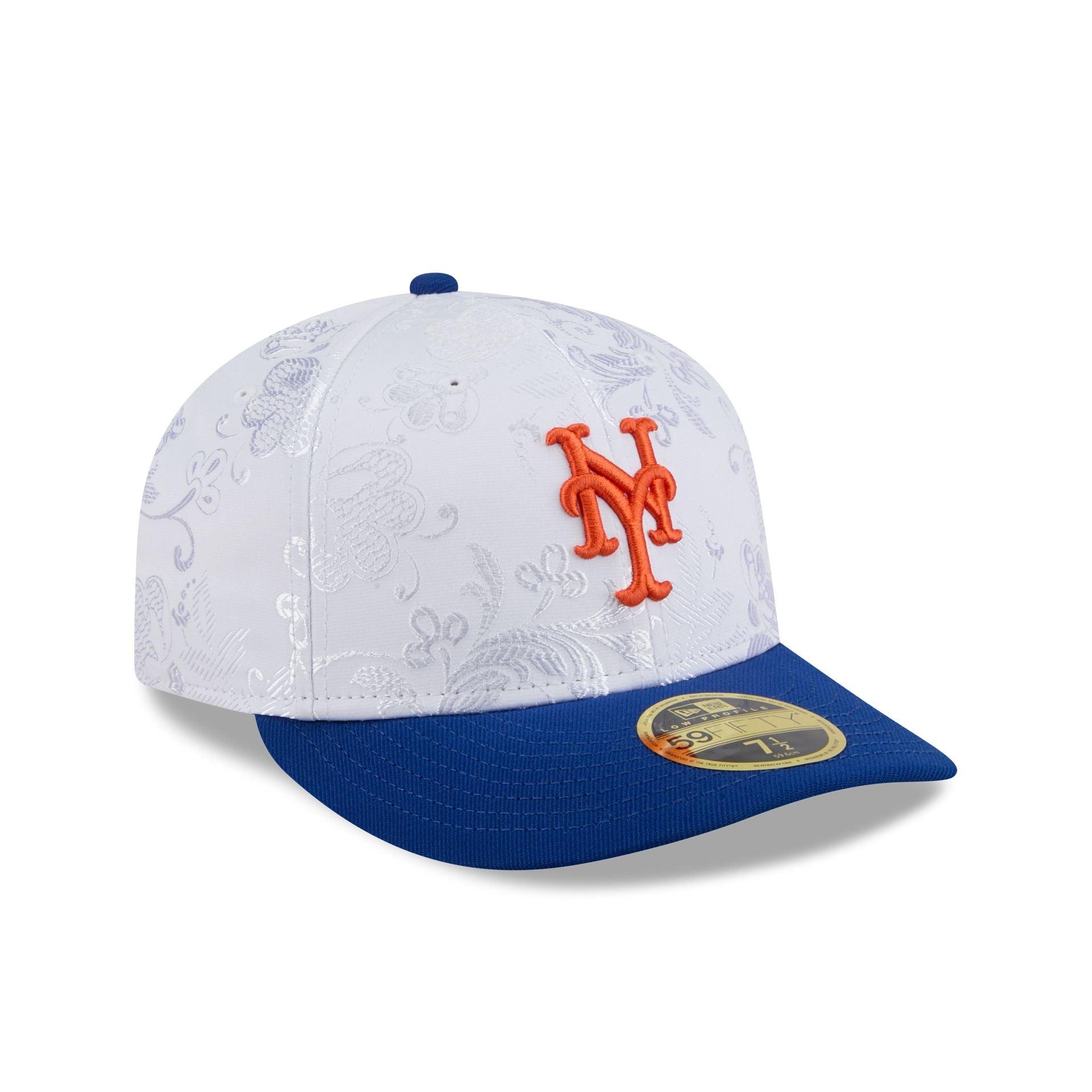 New York Mets Floral Shine Low Profile 59FIFTY Fitted Hat Male Product Image
