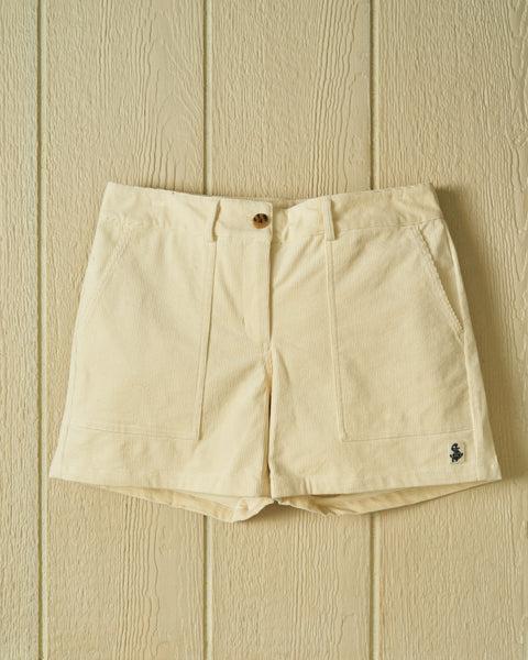 Women's Malibu Corduroy Short in Natural Product Image