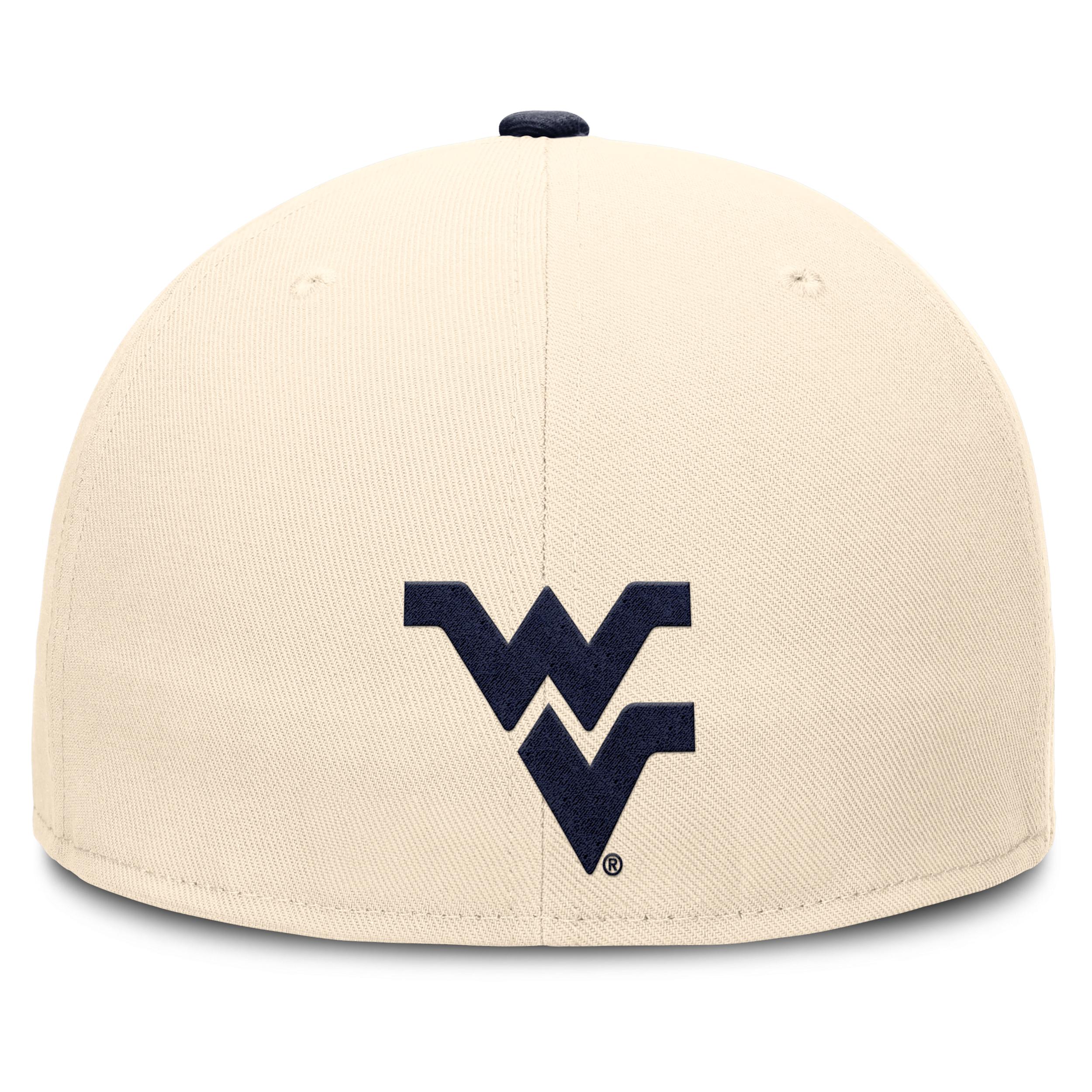 West Virginia Mountaineers Primetime True Nike Mens Dri-FIT College Fitted Hat | NC110C38WVN-4EN Product Image