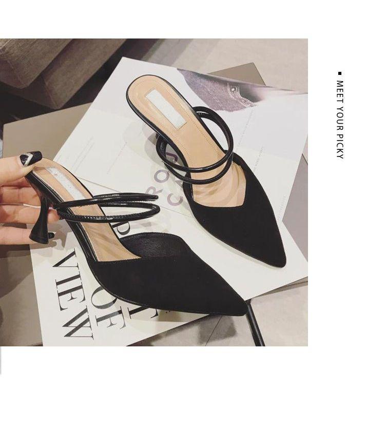 Pointy Toe Kitten Heel Sandals Product Image