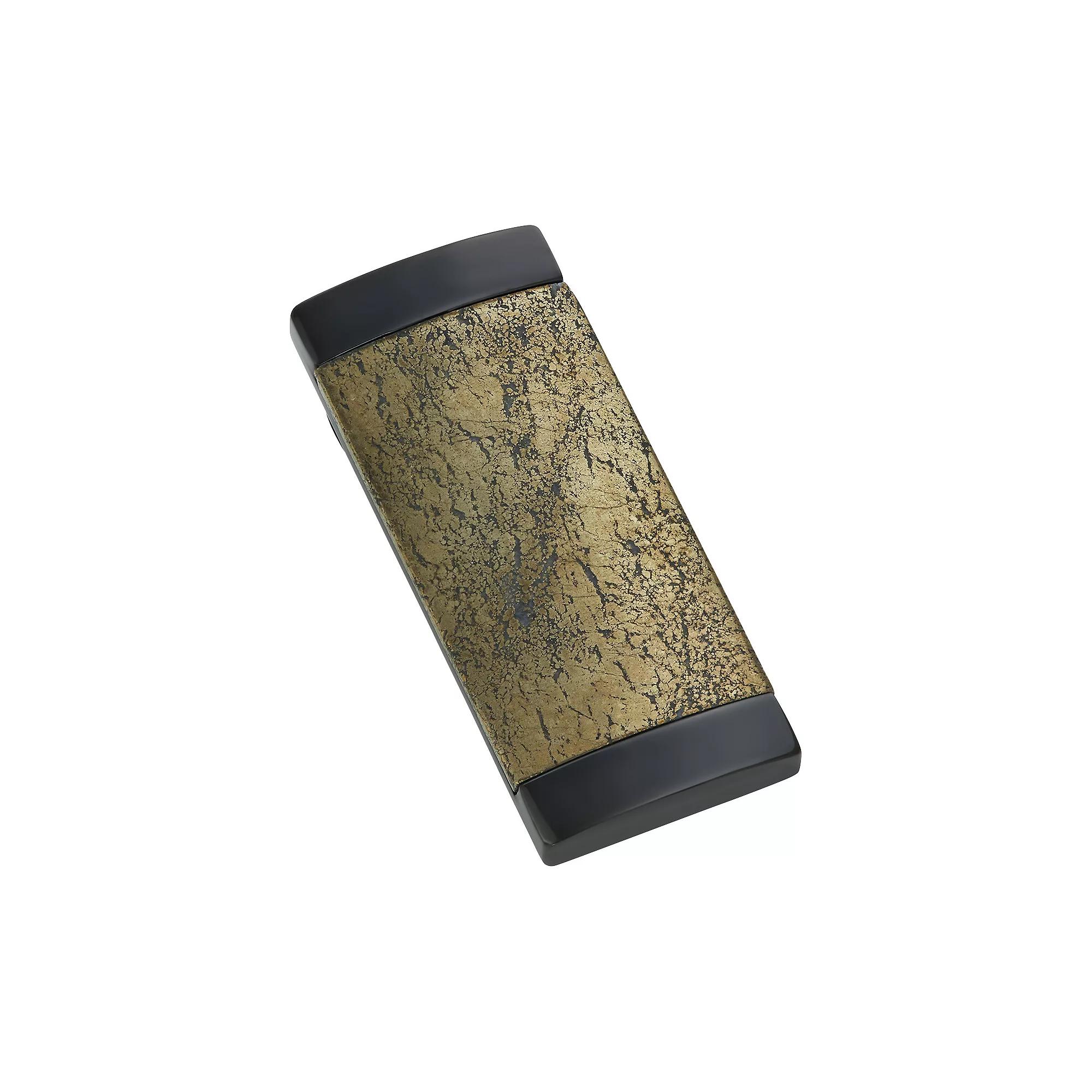 Men's Stainless Steel Chalcopyrite Money Clip, Black Product Image