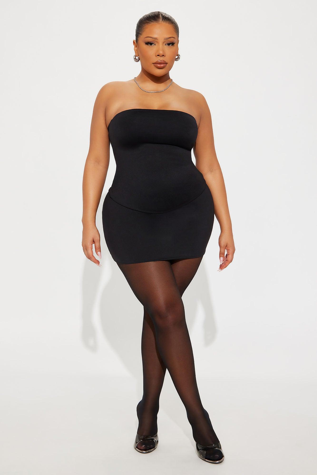 Contour Double Lined Tube Top - Black Female Product Image