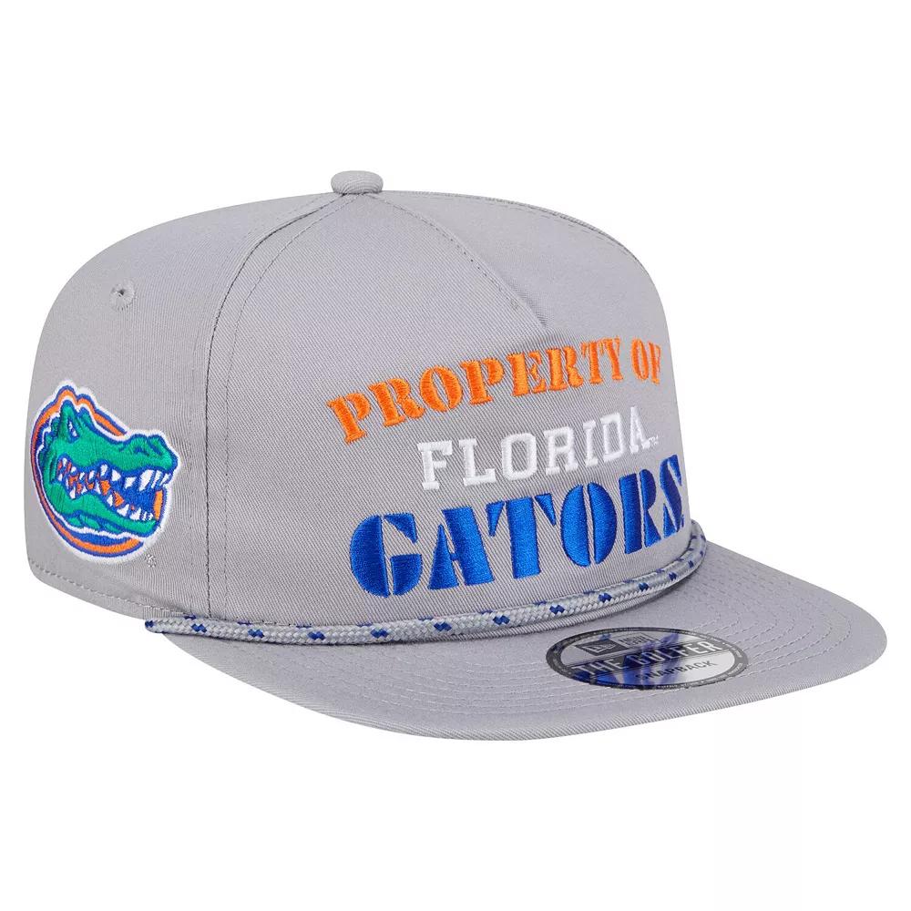 Men's New Era Gray Florida Gators Golfer Vintage Adjustable Hat, Grey Product Image