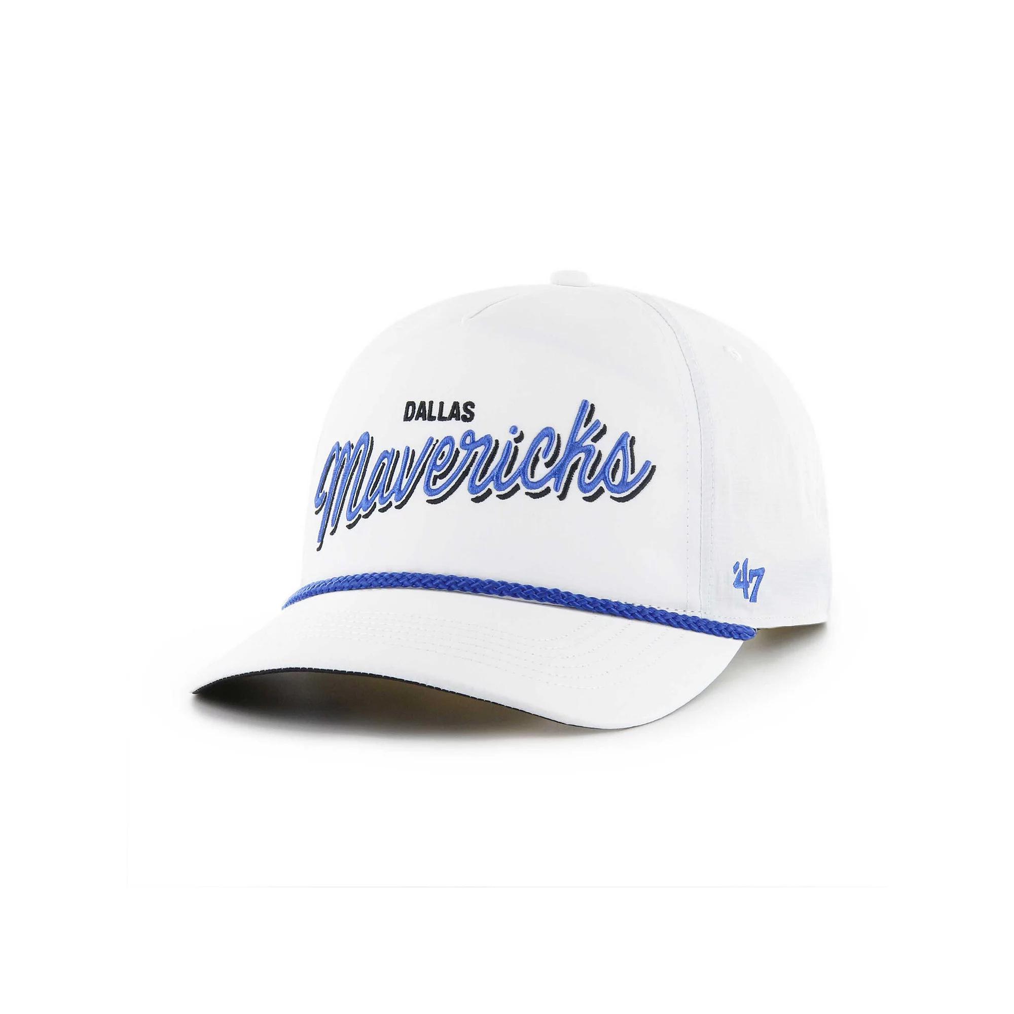 Men's '47 White Dallas Mavericks Fairway Hitch brrr Adjustable Hat Product Image