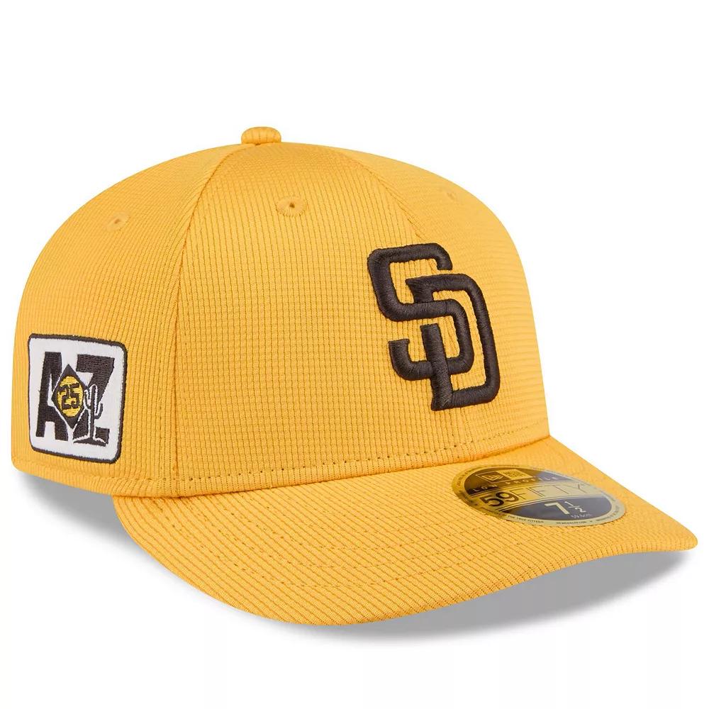 Men's New Era Gold San Diego Padres 2025 Spring Training Low Profile 59FIFTY Fitted Hat,  Product Image