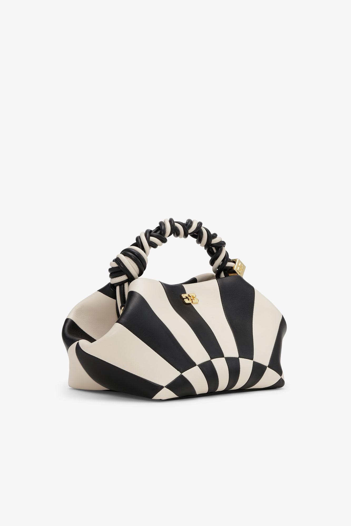 Black and White Small GANNI Bou Bag Product Image