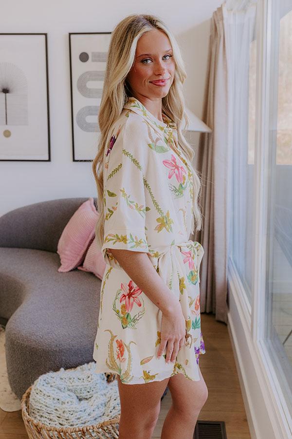 Hibiscus Holiday Floral Romper Product Image