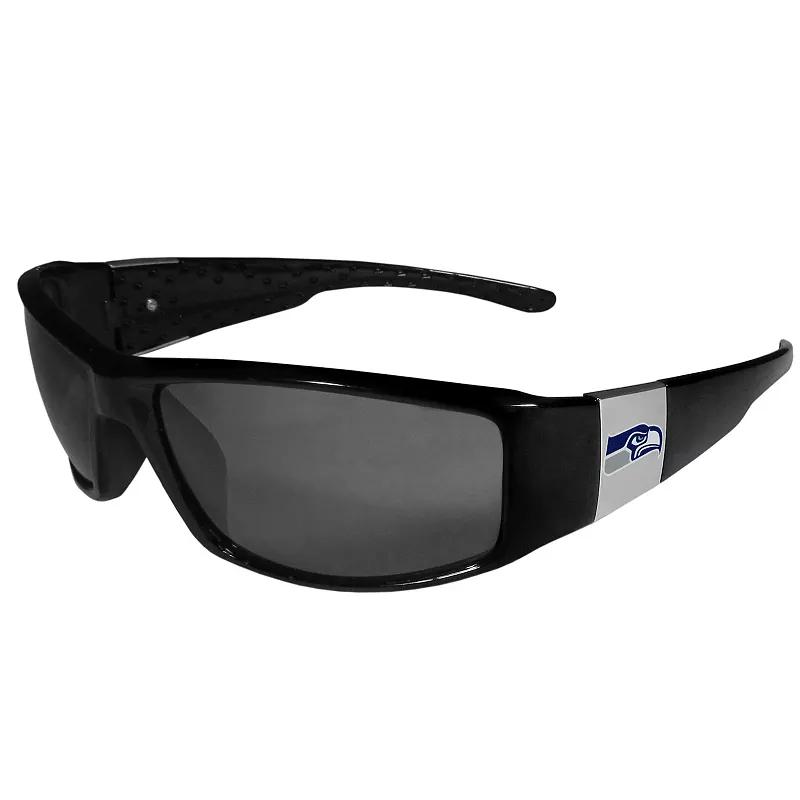 Men's Seattle Seahawks Chrome Wrap Sunglasses, Black Product Image