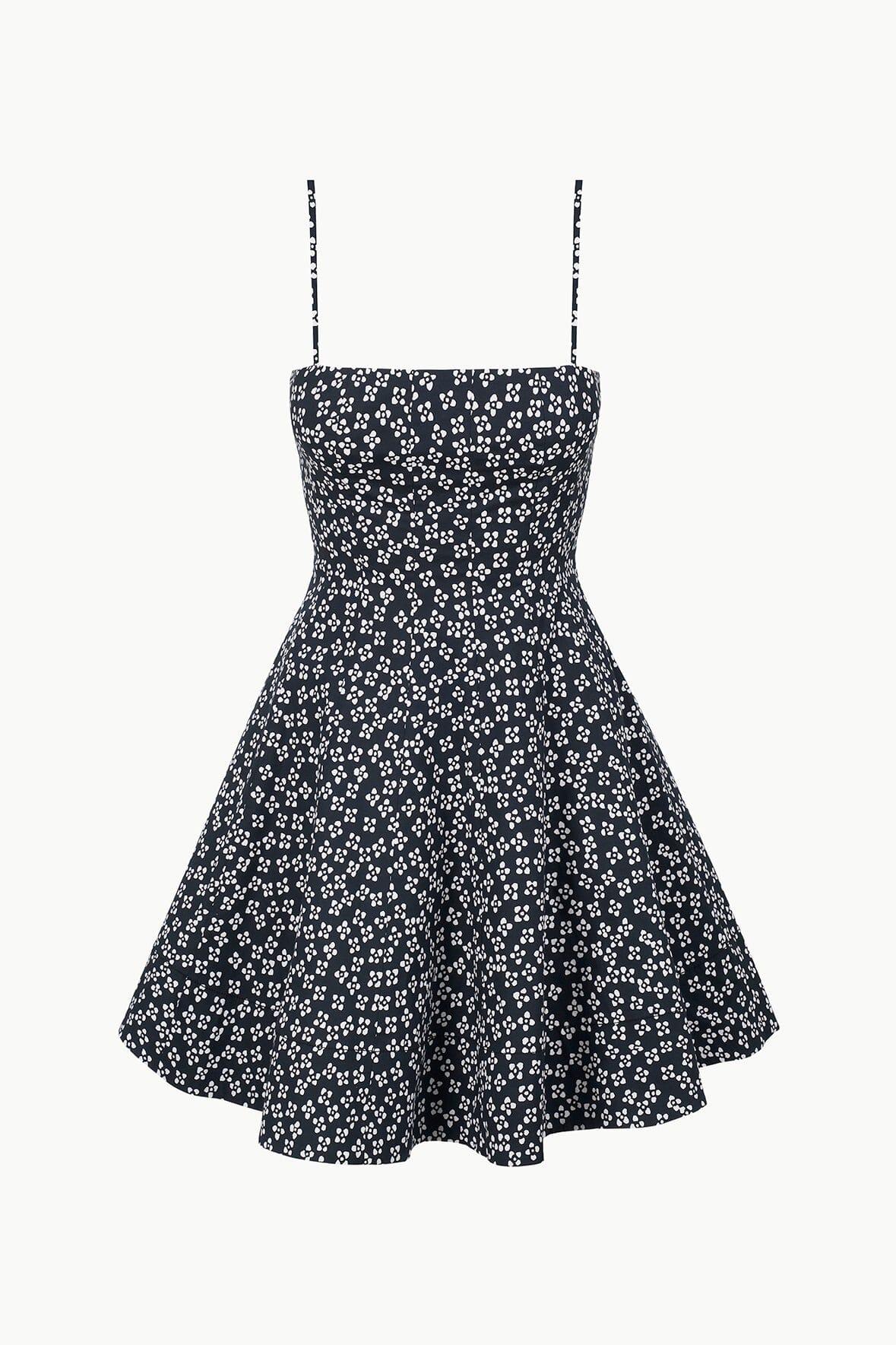 WYLIE MINI DRESS | BLACK WOODBLOCK FLORAL Product Image