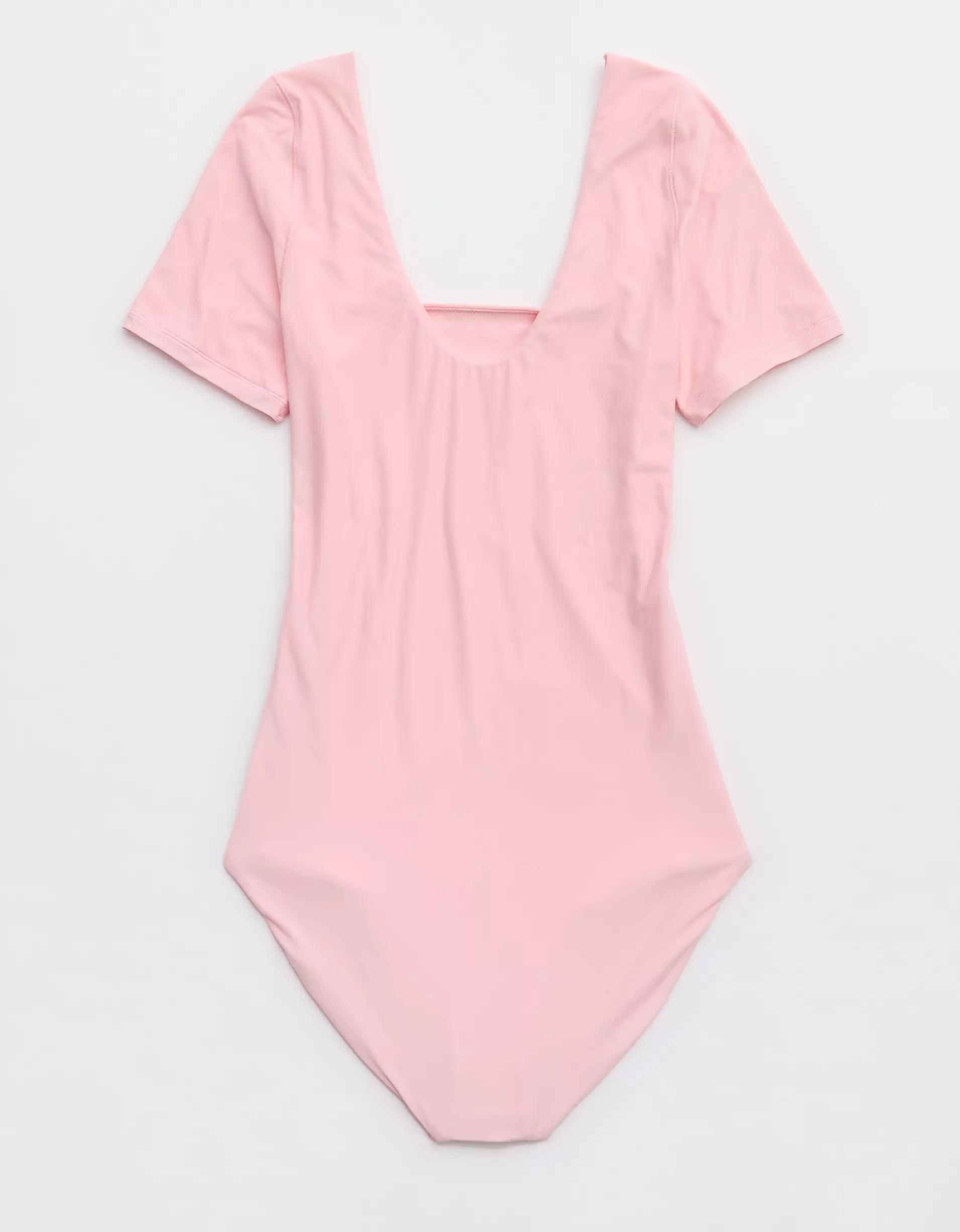 SMOOTHEZ Short Sleeve Square Neck Bodysuit Product Image