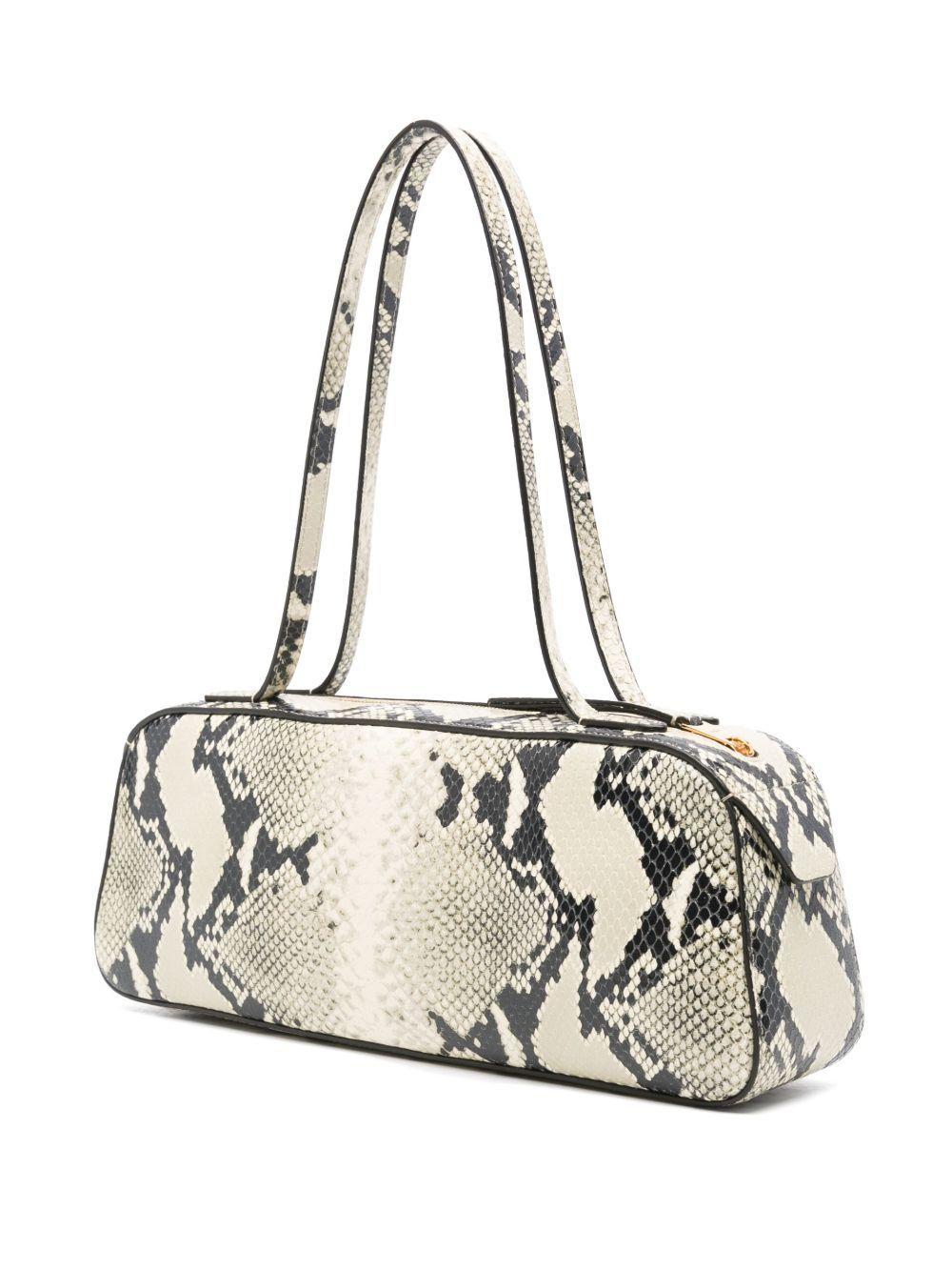 KHAITE Womens Natural Simona Snakeskin-effect Leather Shoulder Bag In Multi Product Image