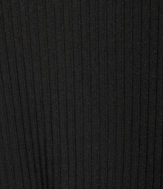 Eileen Fisher Textured Stretch Rib Knit Round Neck Long Sleeve Tunic Product Image