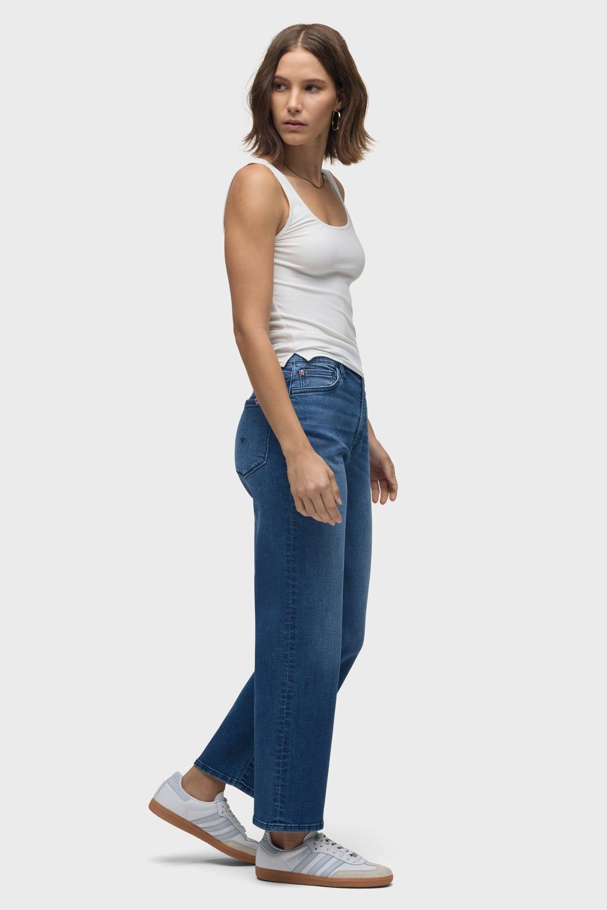 Rosalie High-Rise Wide Leg Ankle Jean Female Product Image