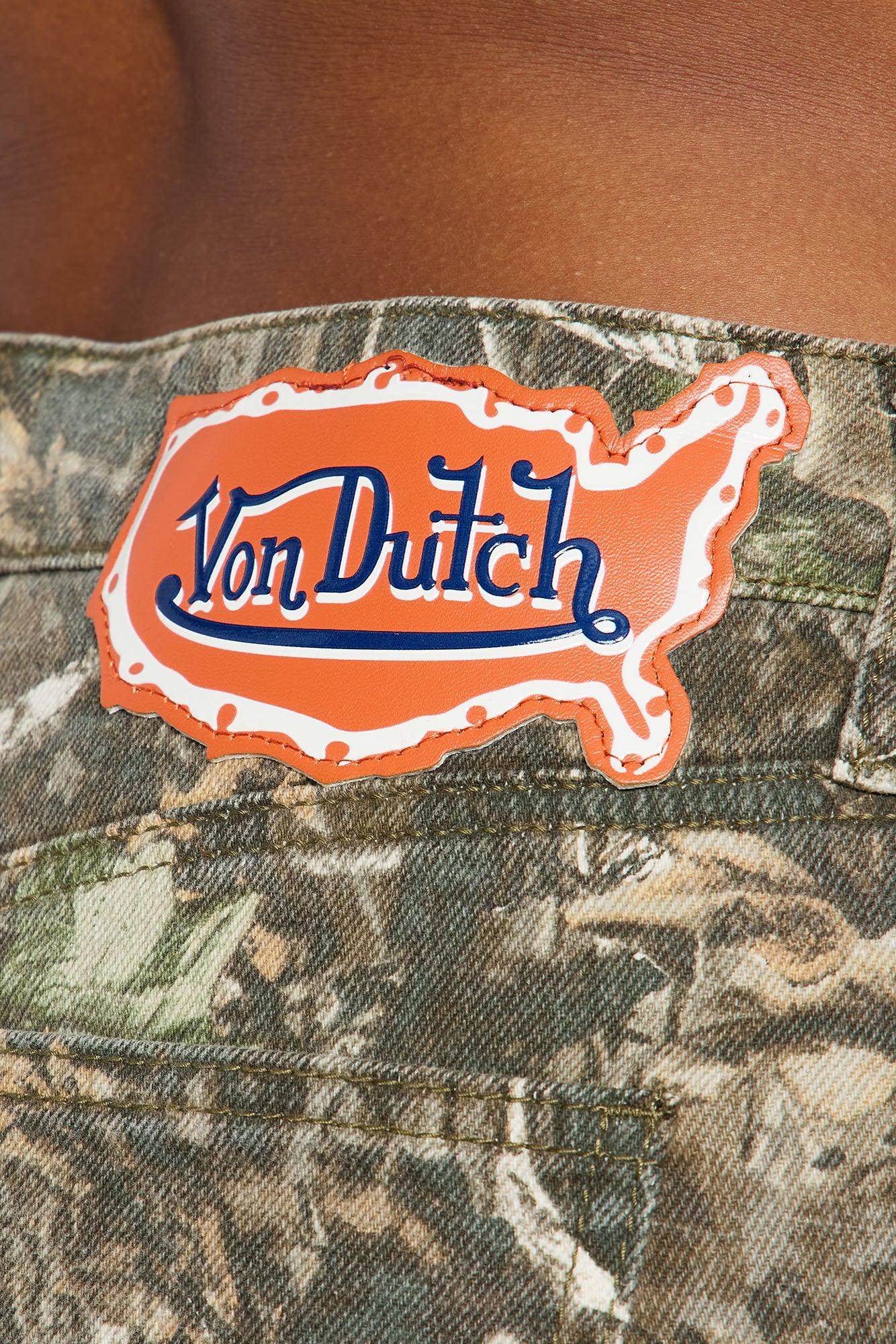 Von Dutch Camo Straight Leg Jeans - Camouflage Female Product Image
